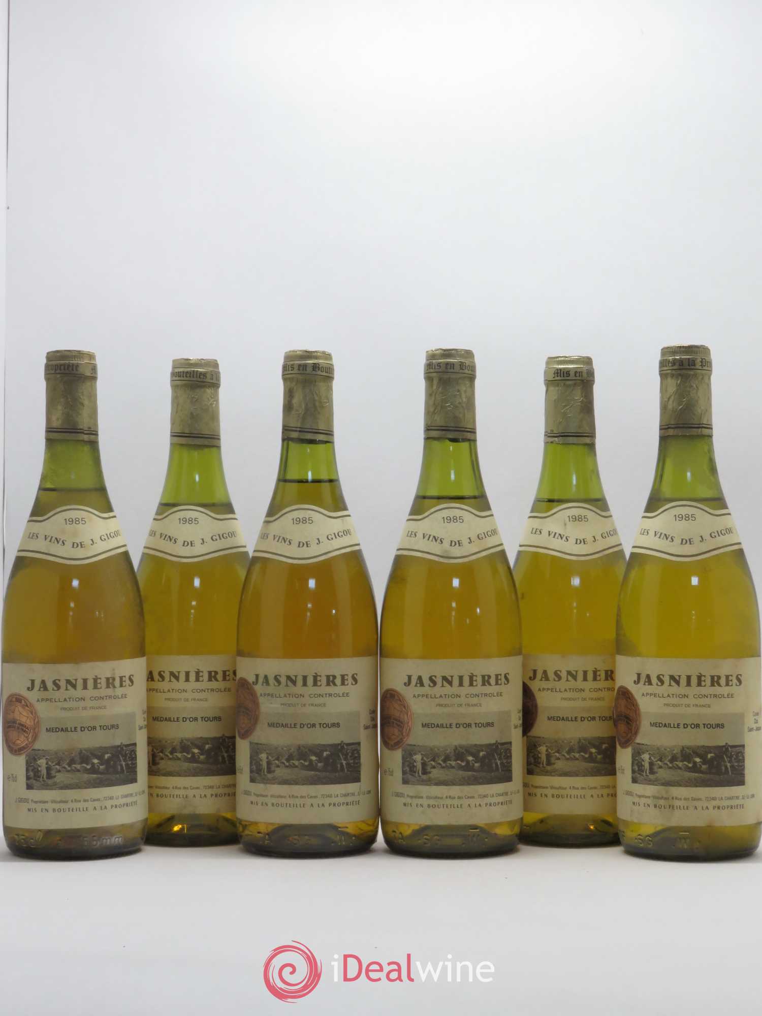 Jasnières Clos Saint Jacques Gigou 1985 - Posten von 6 Flaschen - 0