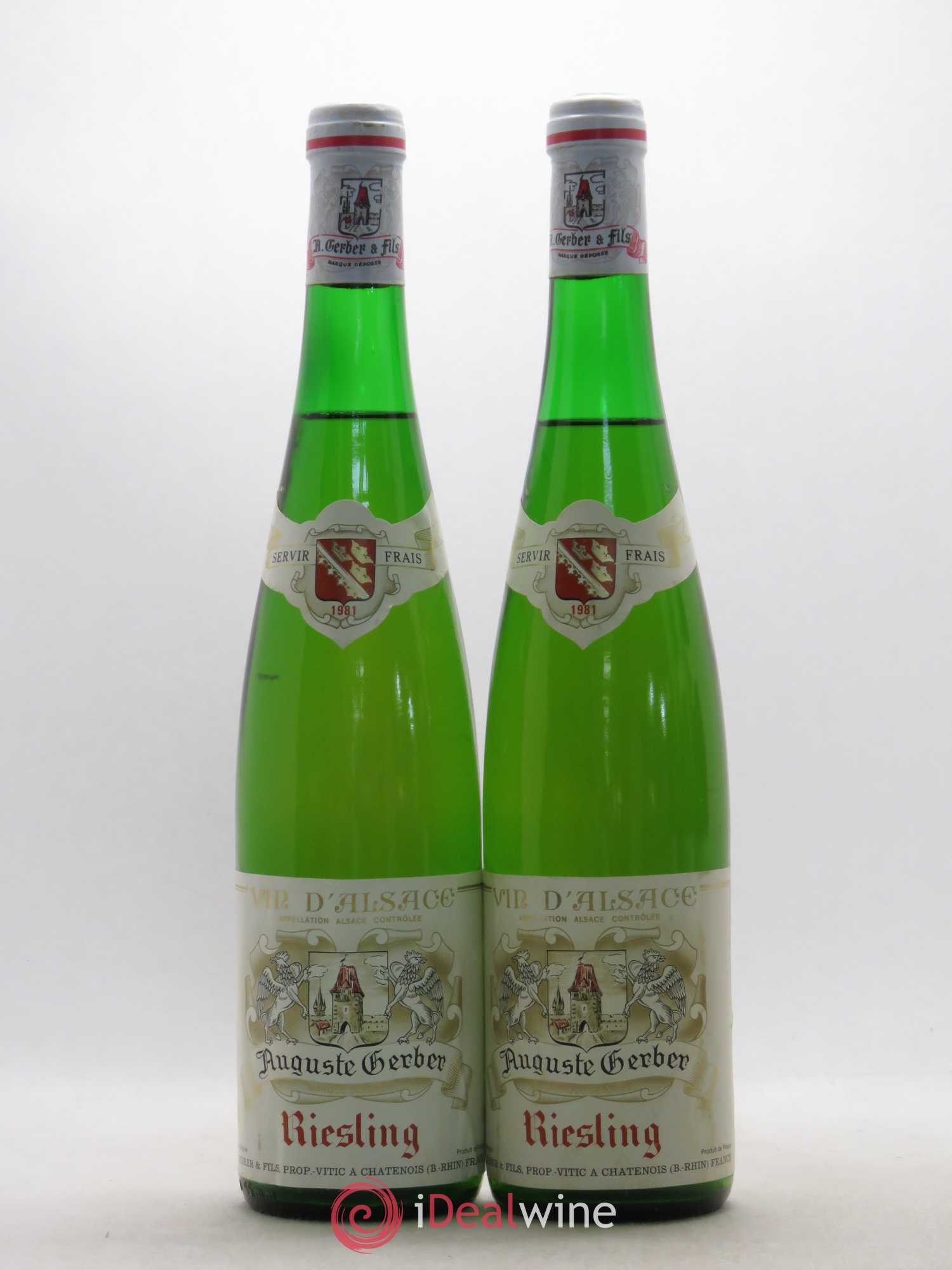 Riesling Auguste Gerber 1981 - Lot de 5 bouteilles - 2