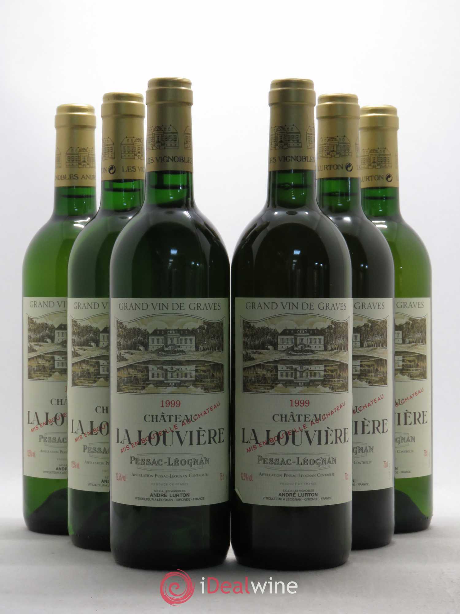 Château la Louvière 1999 - Lot de 6 bouteilles - 0