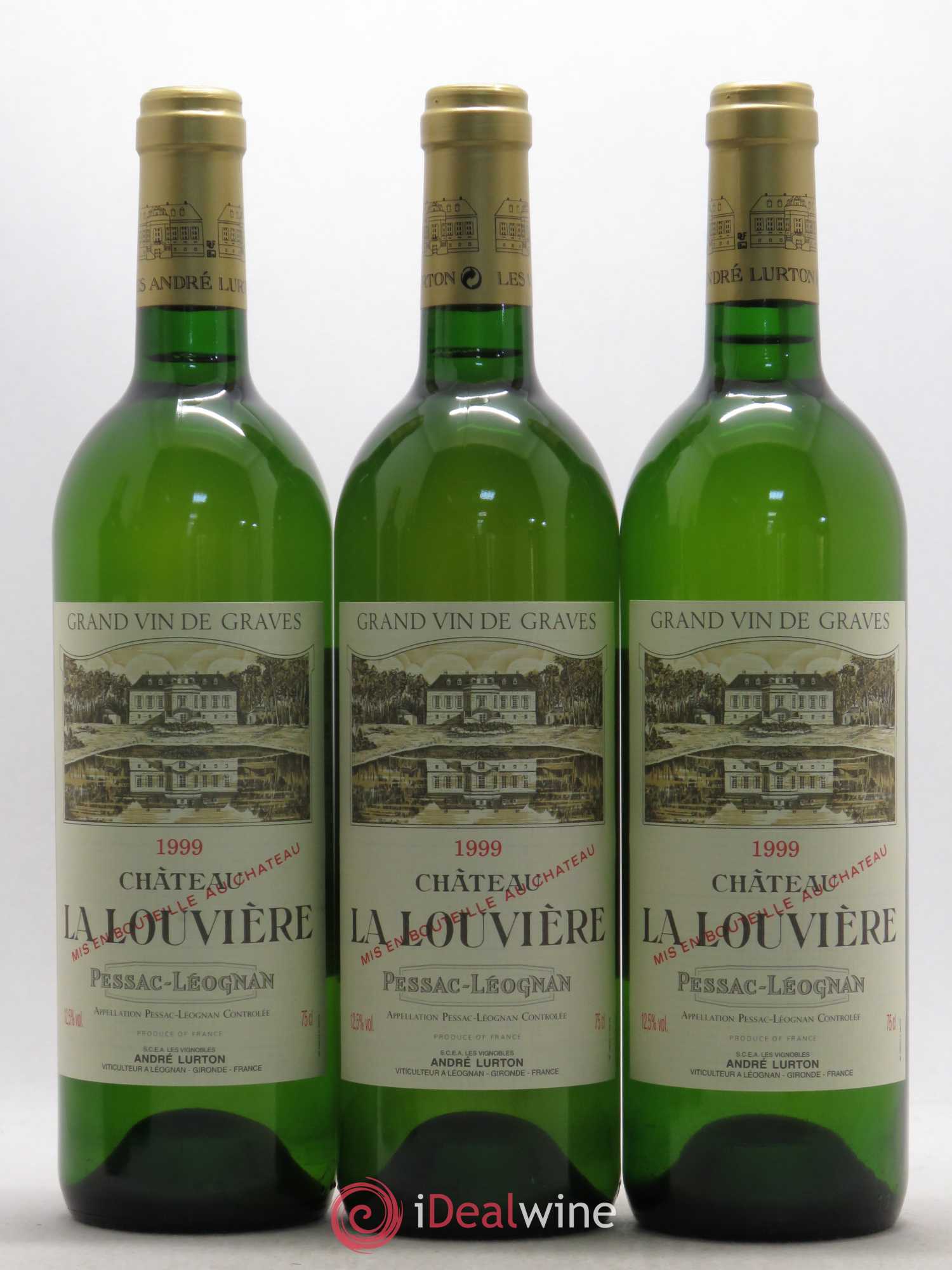 Château la Louvière 1999 - Lot de 5 bouteilles - 1