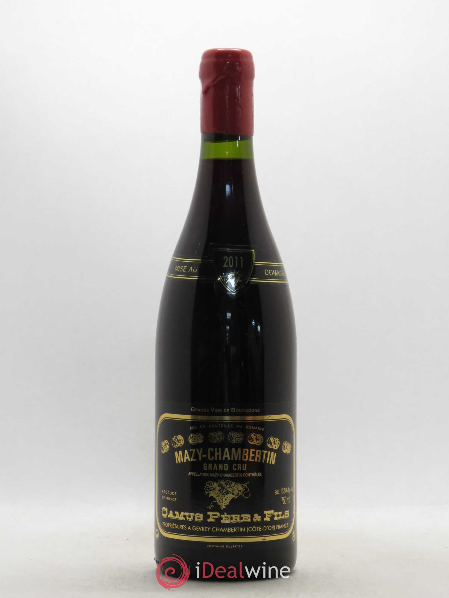 Mazis-Chambertin Grand Cru Domaine Camus Père et Fils 2011 - Lot de 1 bouteille - 0