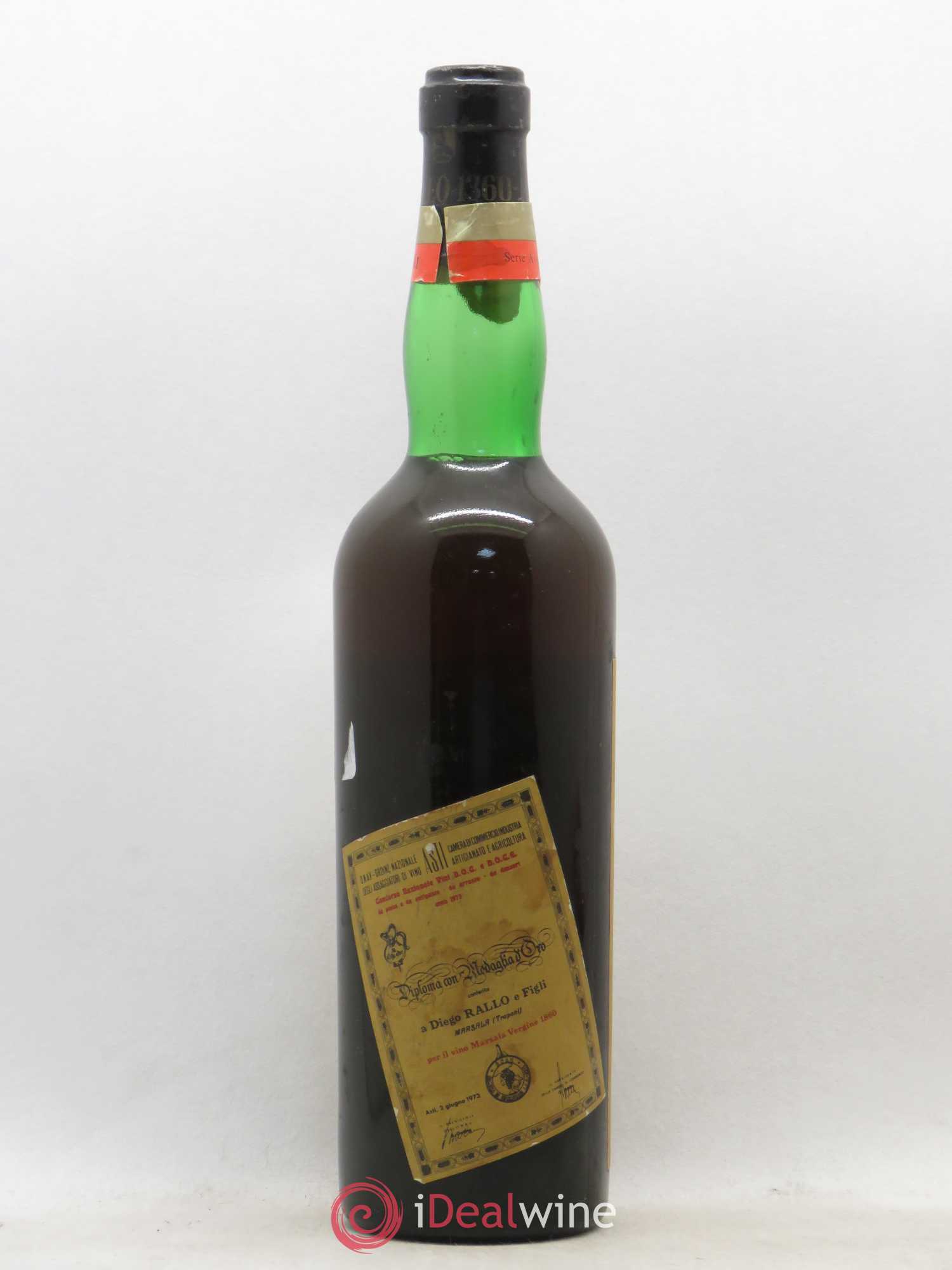 Italie Marsala Rallo Vergine 1860 - Lot de 1 bouteille - 1