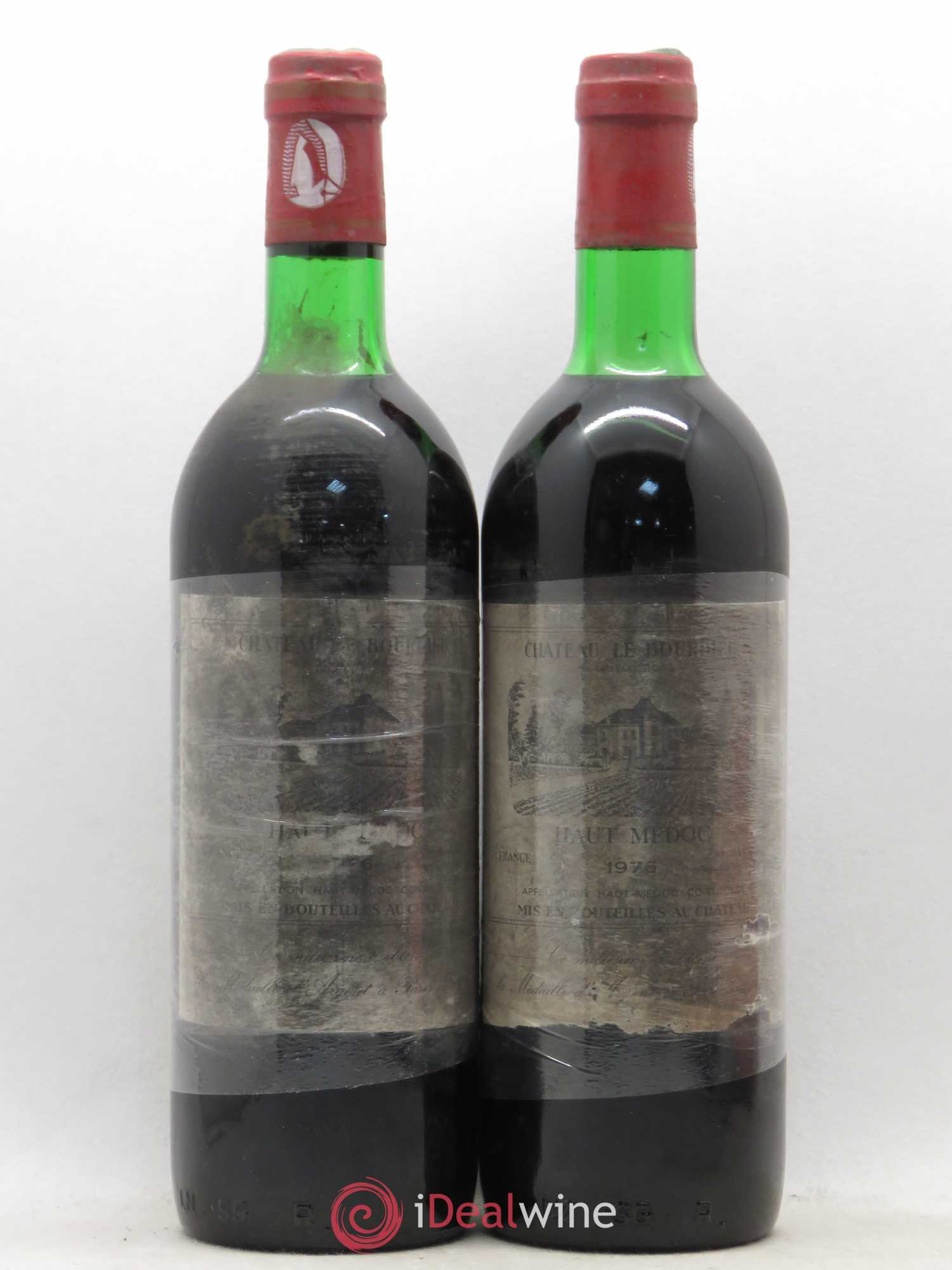 Château le Bourdieu Cru Bourgeois (sans prix de réserve) 1976 - Lot de 2 bouteilles - 0