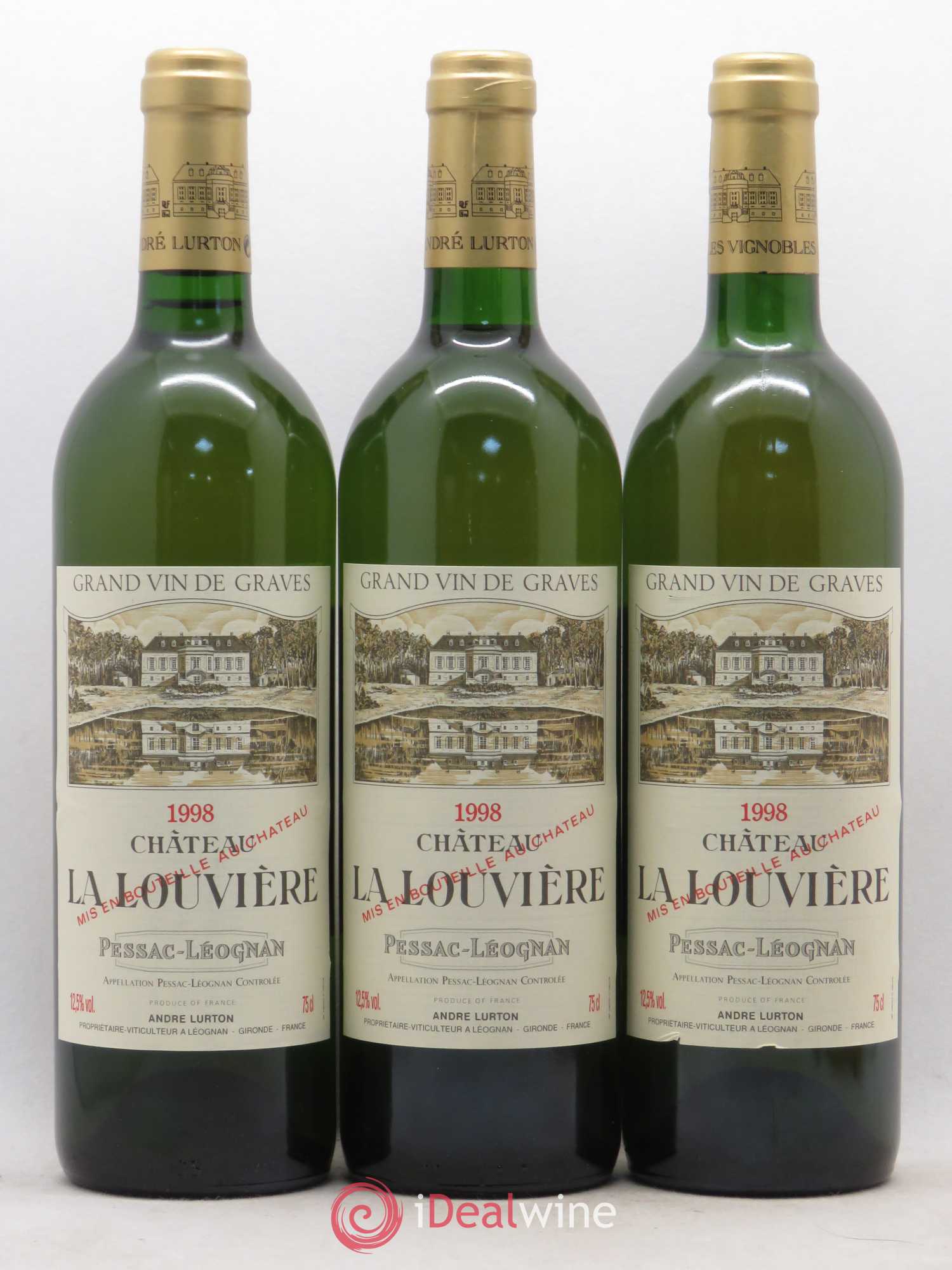 Château la Louvière (sans prix de réserve) 1998 - Lot de 6 bouteilles - 1