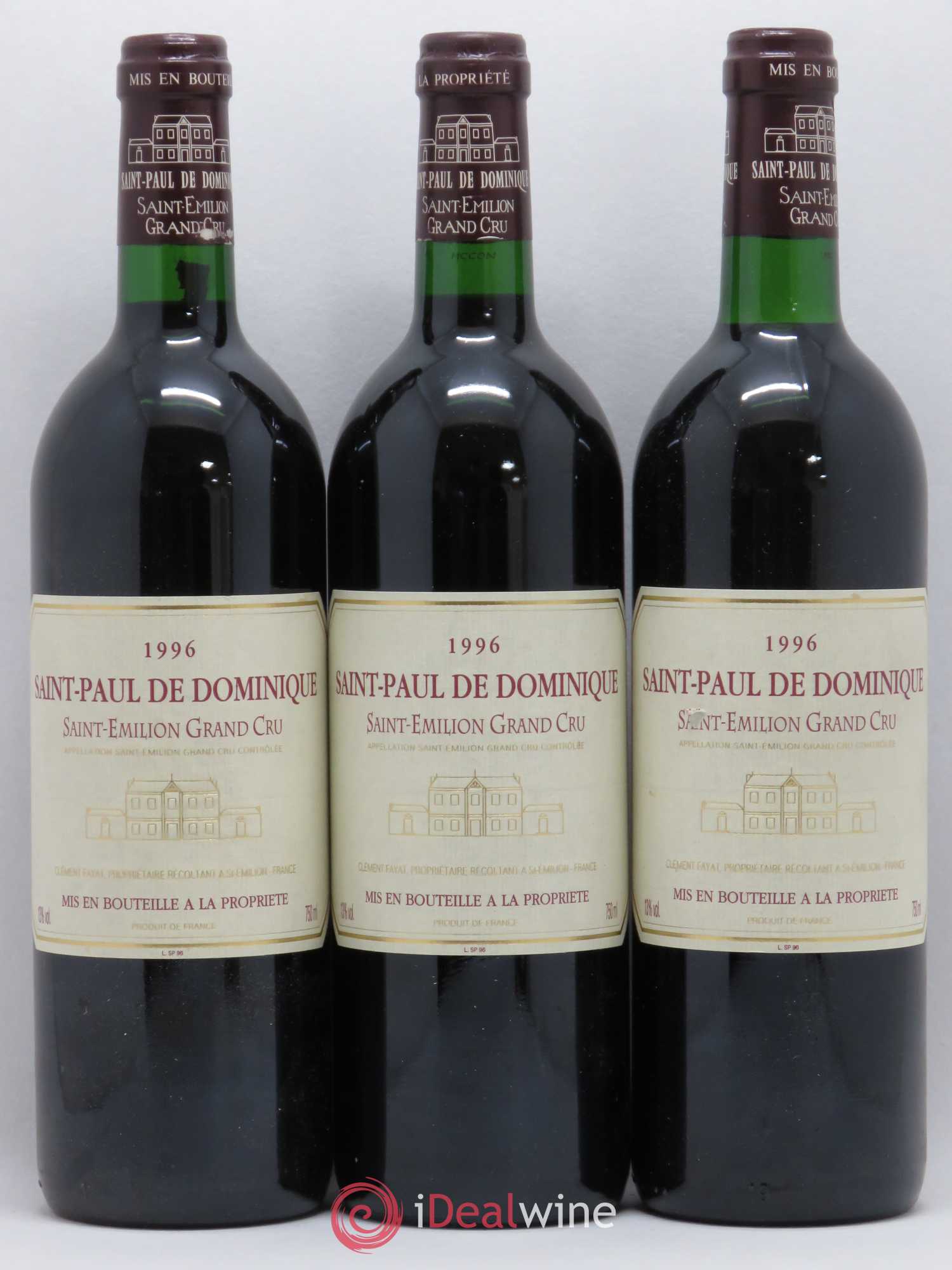 Saint-Paul de Dominique 1996 - Lot de 6 bouteilles - 1