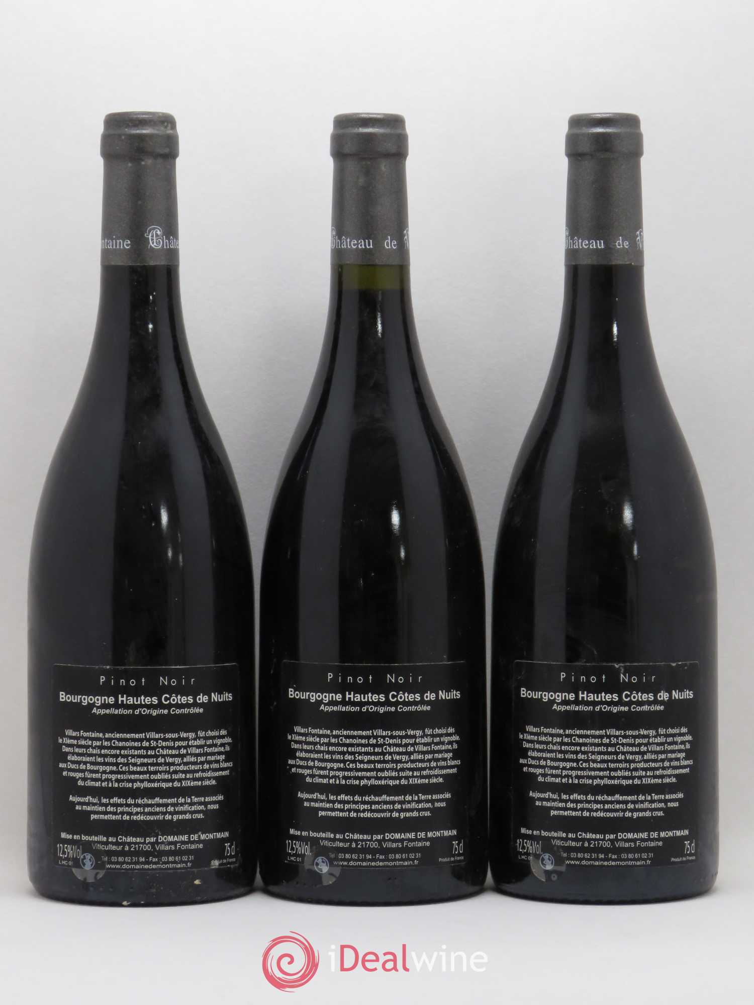 Hautes-Côtes de Nuits Les Genévrières Château de Villars Fontaine (sans prix de réserve) 1998 - Posten von 3 Flaschen - 1