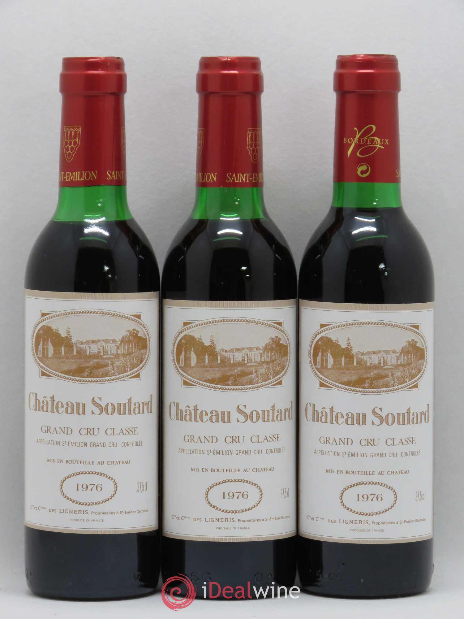 Château Soutard Grand Cru Classé 1976 - Lot de 6 demi bouteilles - 2