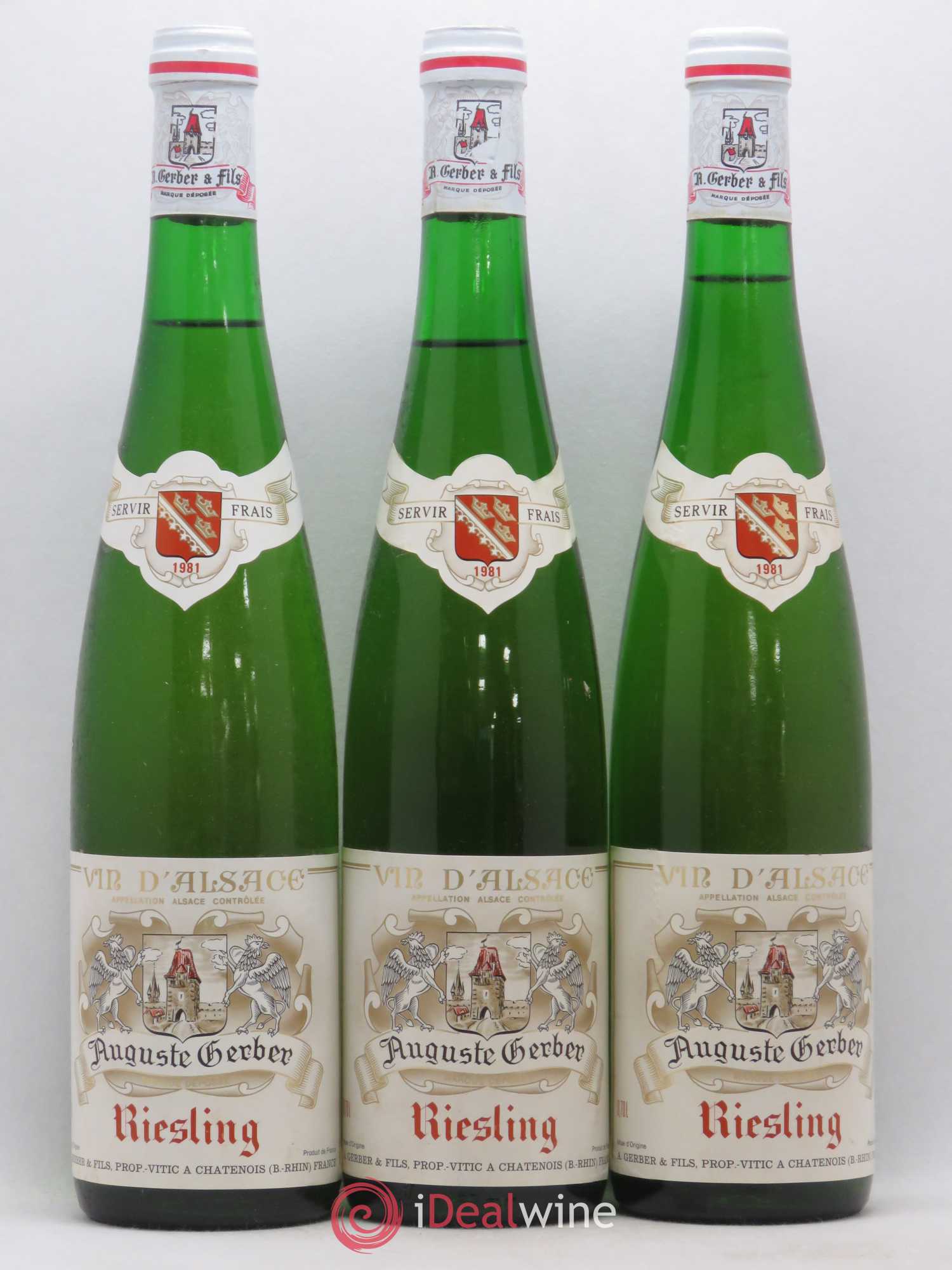 Riesling Auguste Gerber 1981 - Lot de 6 bouteilles - 2