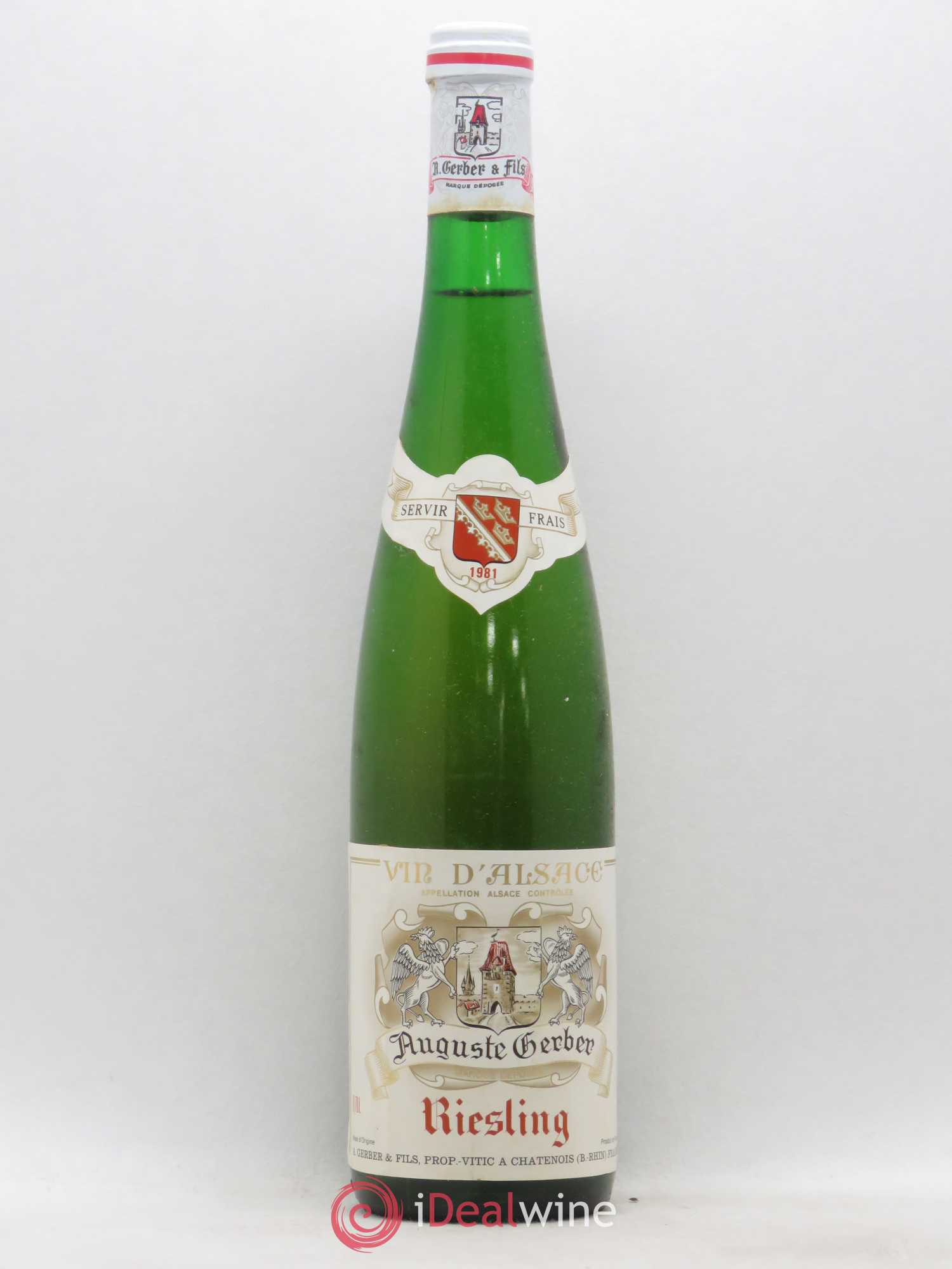 Riesling Auguste Gerber 1981 - Lot de 1 bouteille - 0