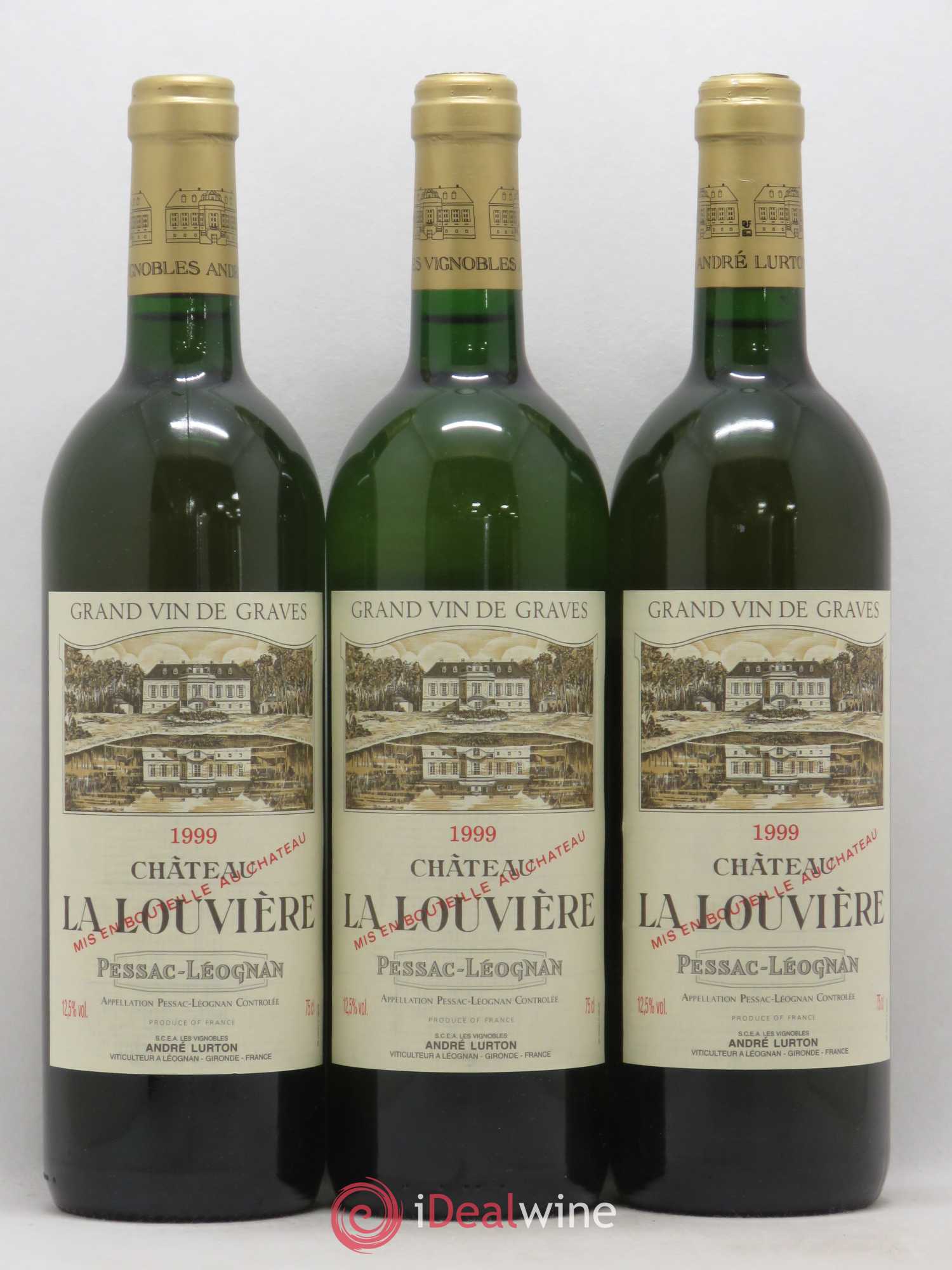 Château la Louvière  (sans prix de réserve) 1999 - Lot de 6 bouteilles - 1