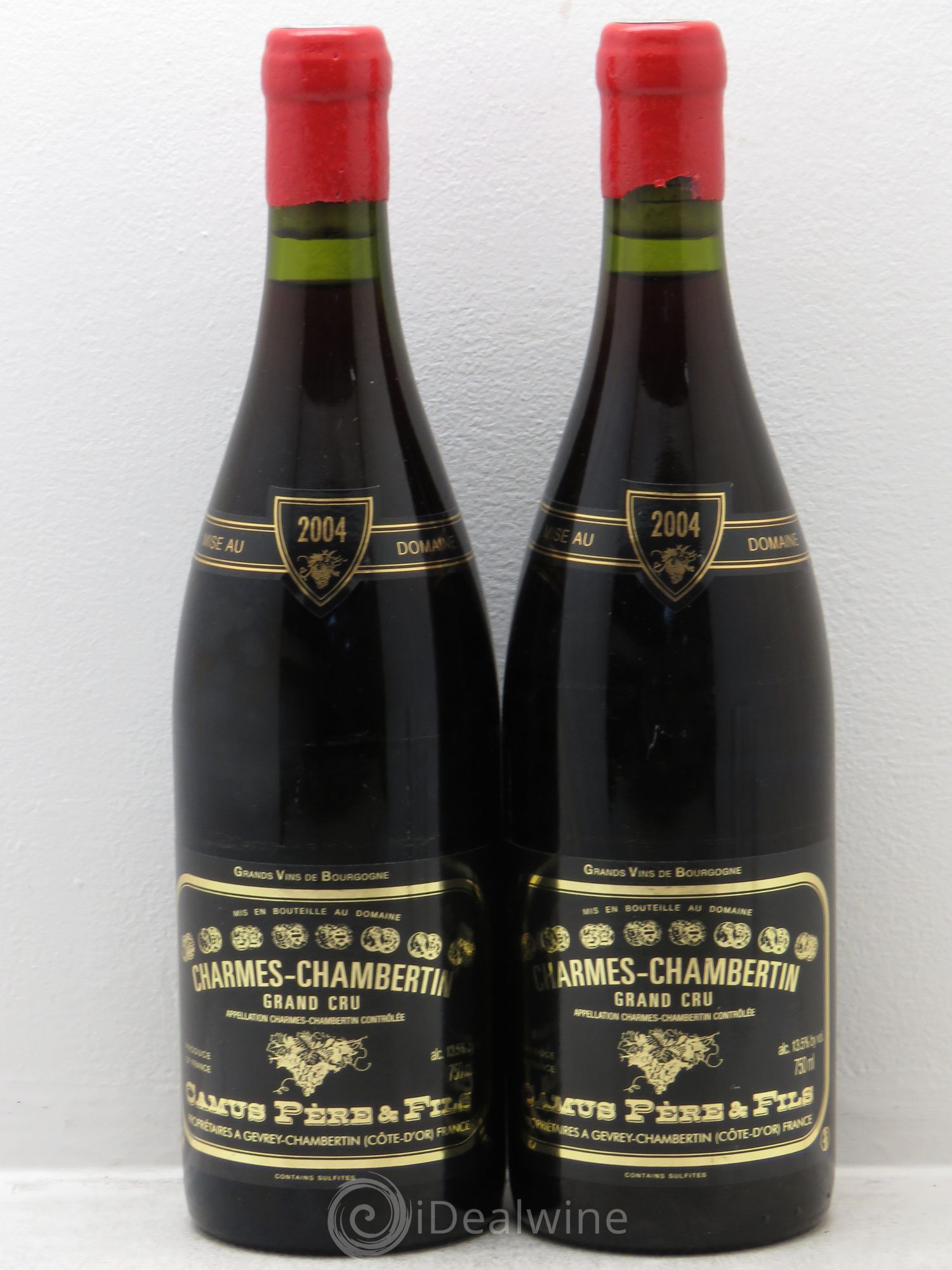 Charmes-Chambertin Grand Cru Camus Père et Fils (Domaine) 2004 - Lot de 2 bouteilles - 0