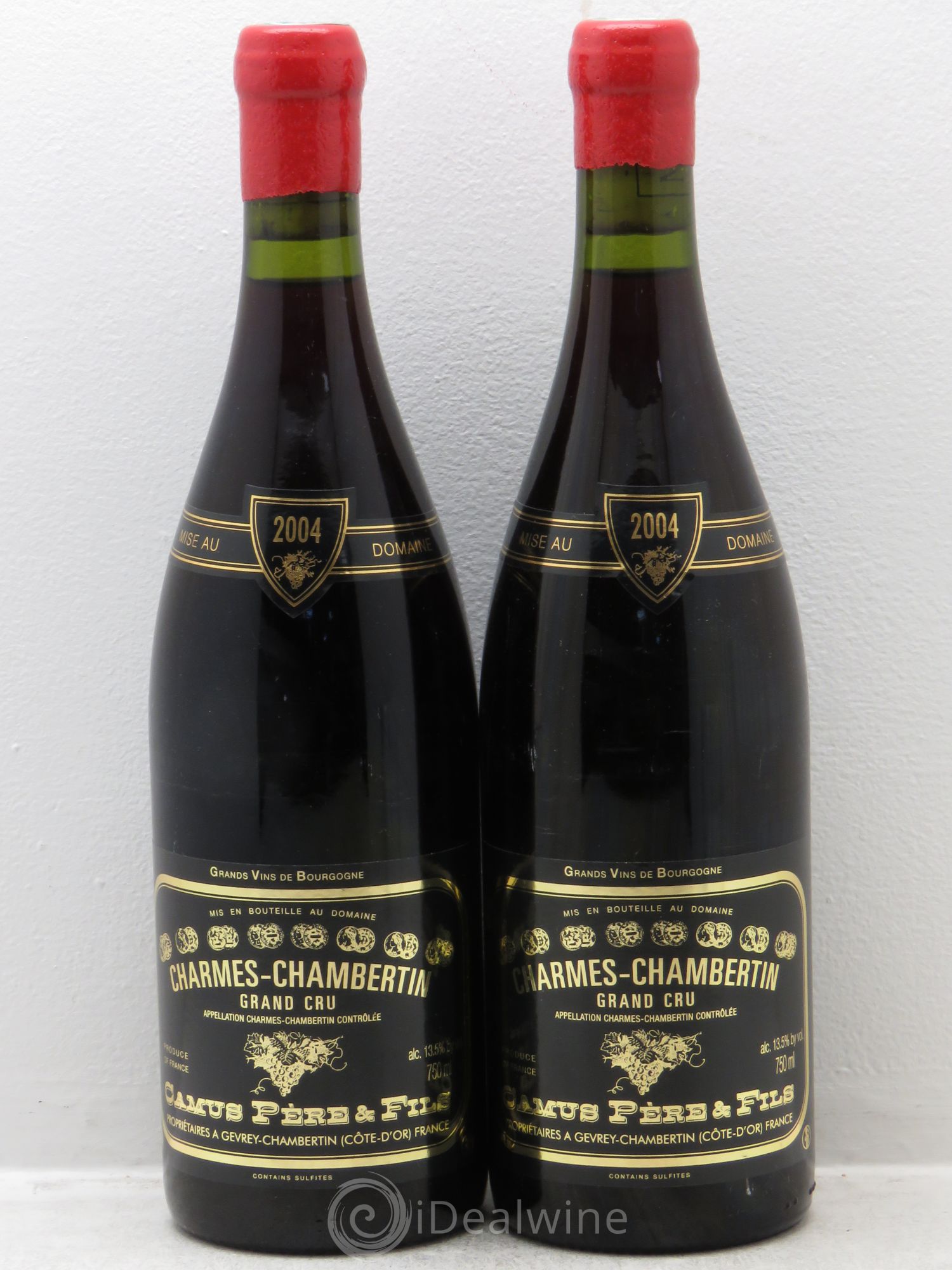 Charmes-Chambertin Grand Cru Camus Père et Fils (Domaine) 2004 - Lot de 2 bouteilles - 0
