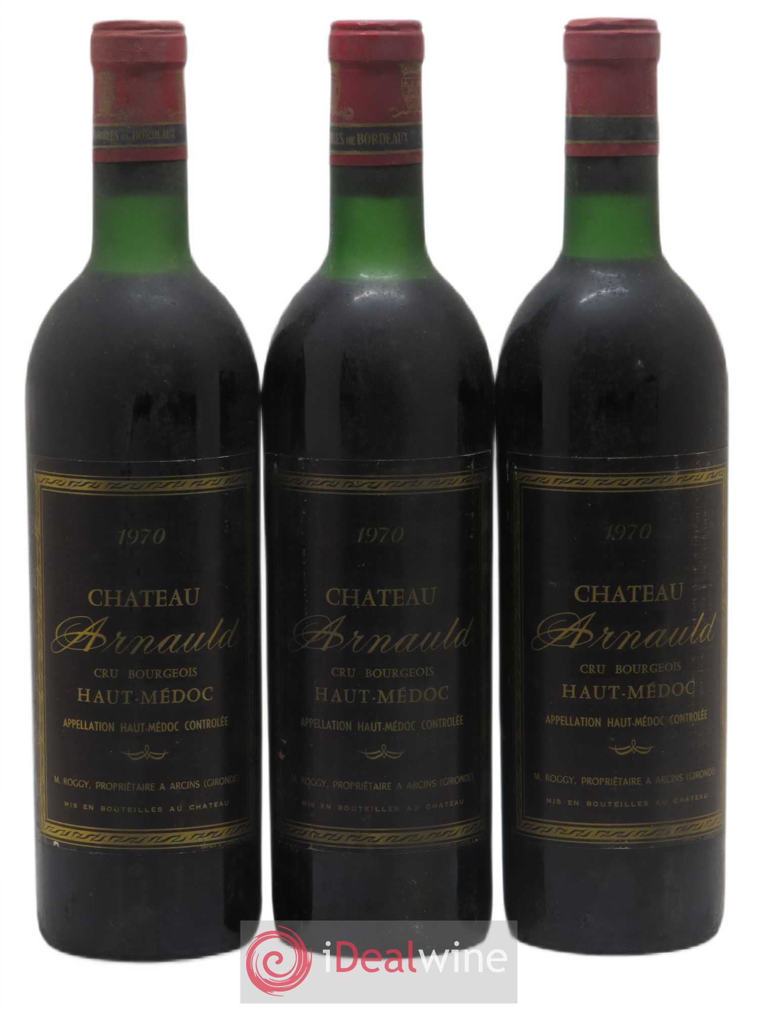 Château Arnauld Cru Bourgeois (sans prix de réserve) 1970 - Lot de 3 bouteilles - 0