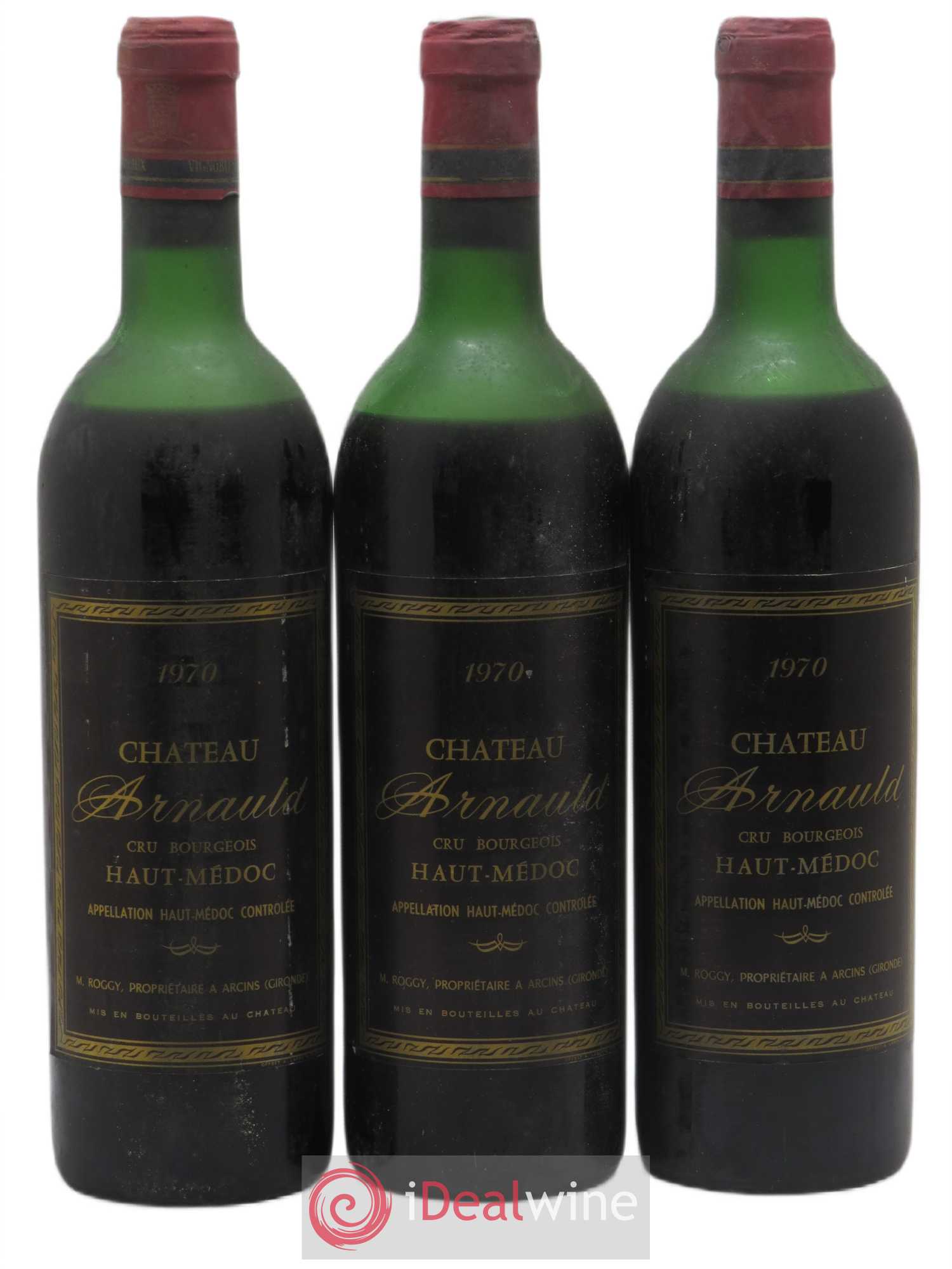 Château Arnauld Cru Bourgeois (sans prix de réserve) 1970 - Lot de 3 bouteilles - 0