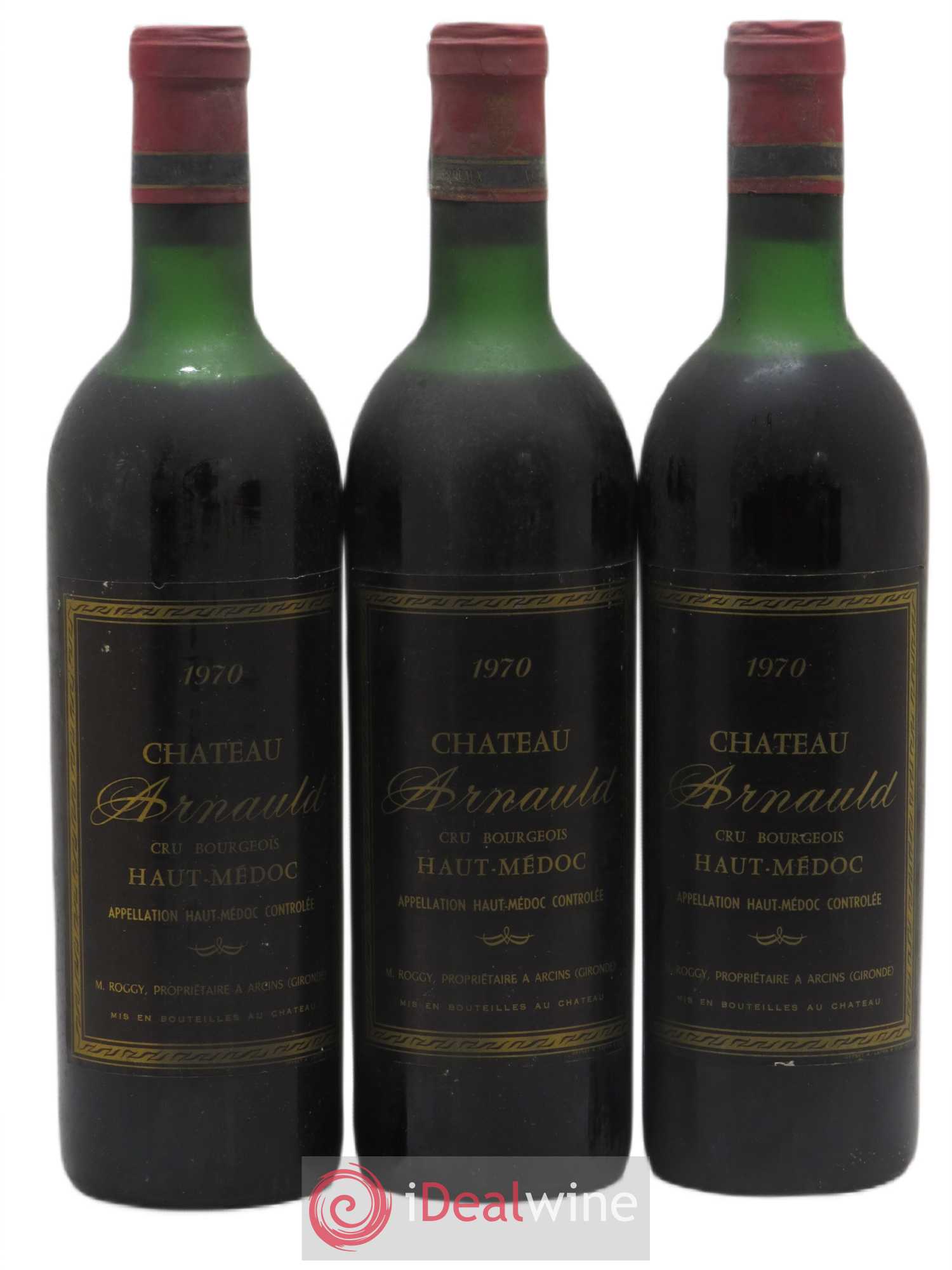 Château Arnauld Cru Bourgeois (sans prix de réserve) 1970 - Lot de 3 bouteilles - 0