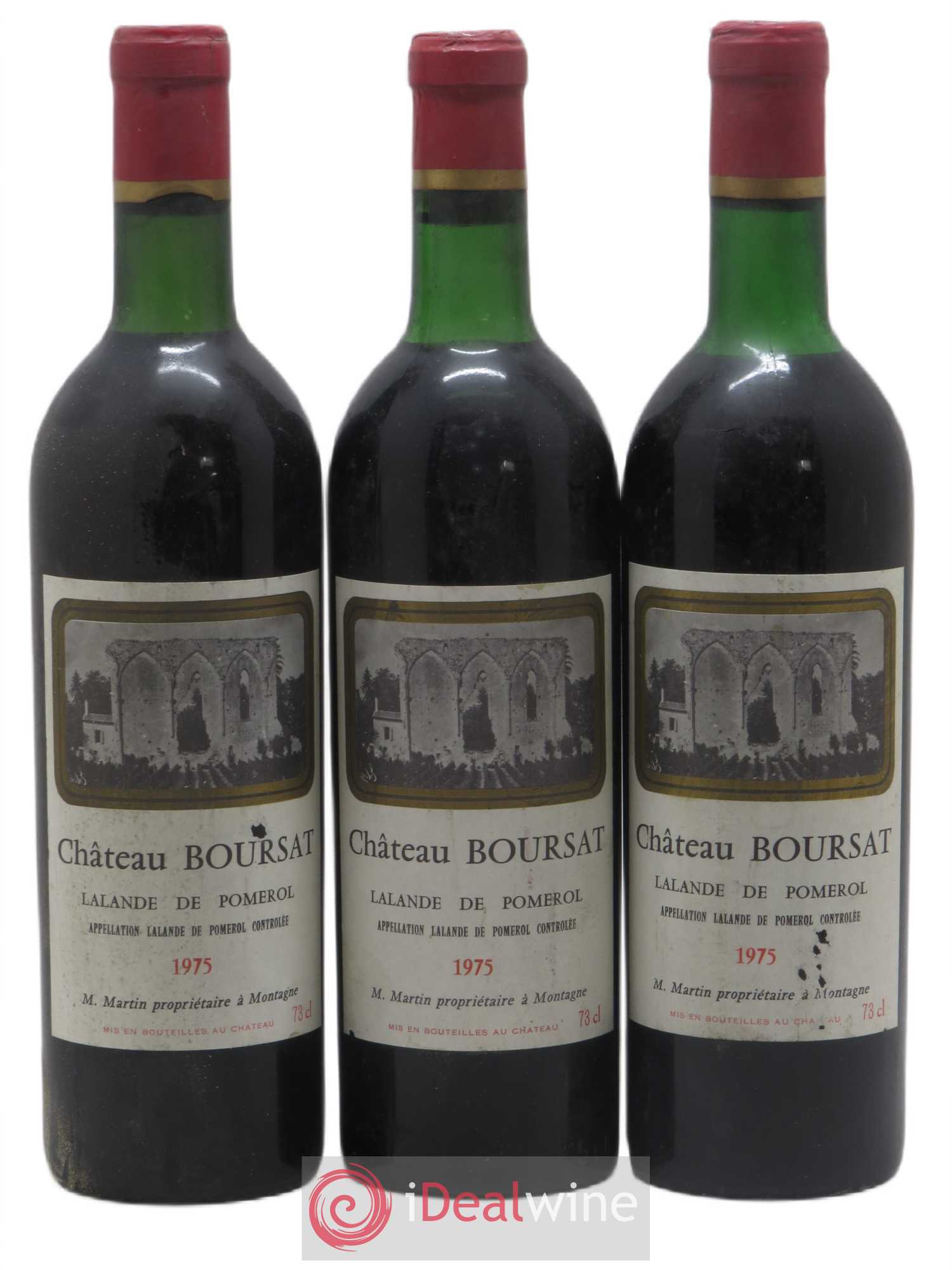 Lalande-de-Pomerol Château Boursat (sans prix de réserve) 1975 - Posten von 3 Flaschen - 0