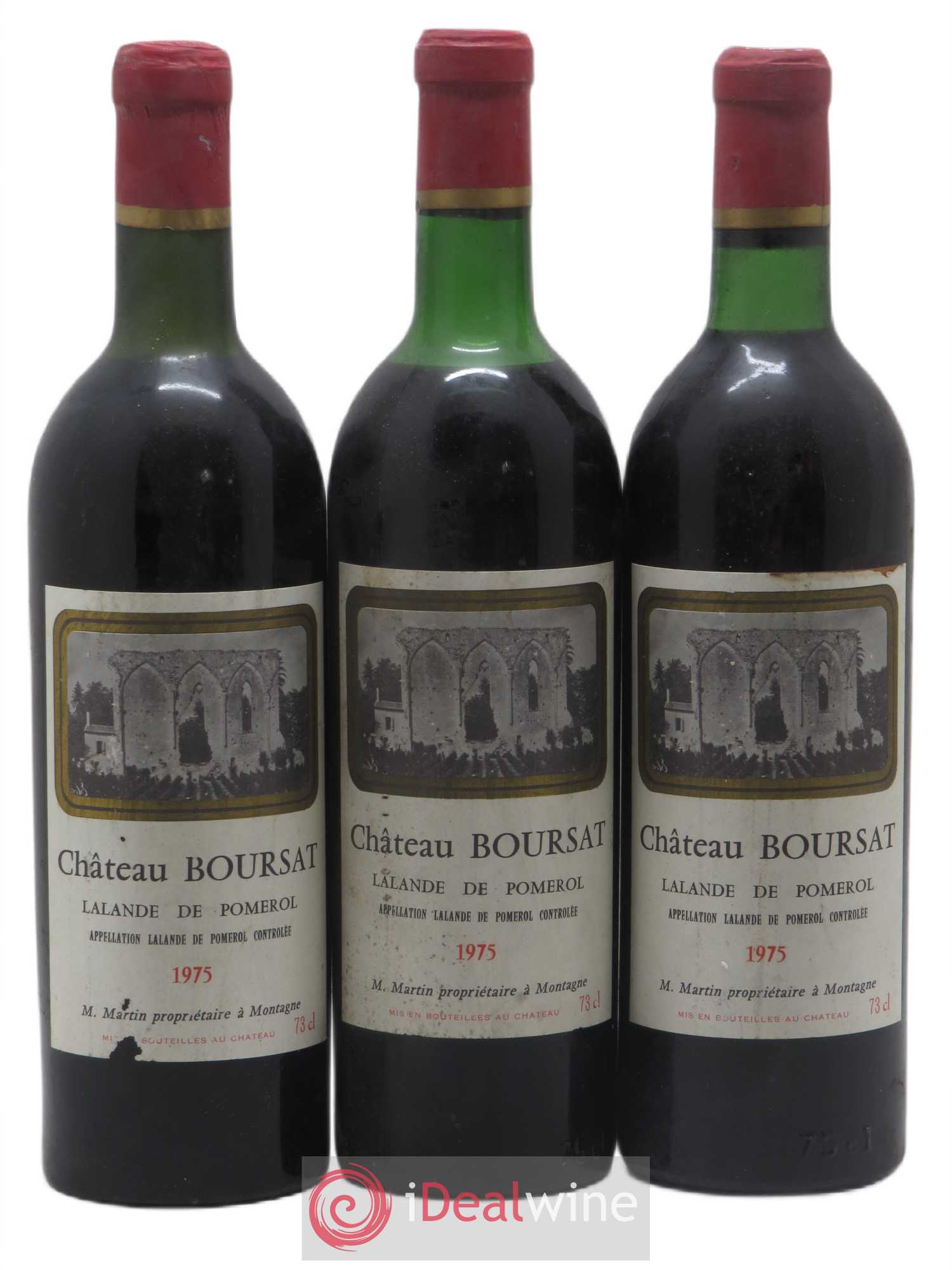 Lalande-de-Pomerol Château Boursat (sans prix de réserve) 1975 - Posten von 3 Flaschen - 0