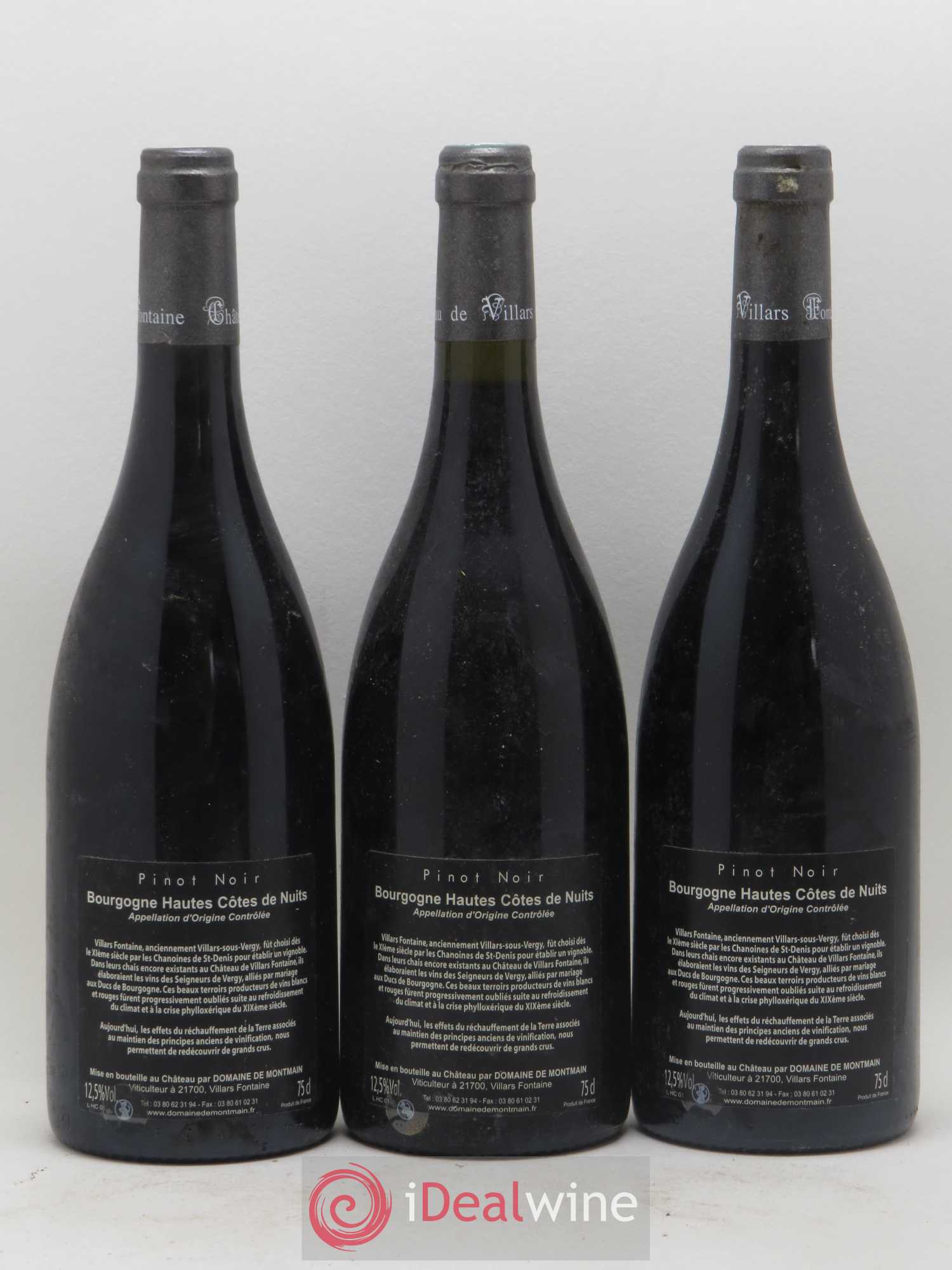 Hautes-Côtes de Nuits Villars Fontaine Les Genévrières (sans prix de réserve) 1998 - Posten von 3 Flaschen - 1