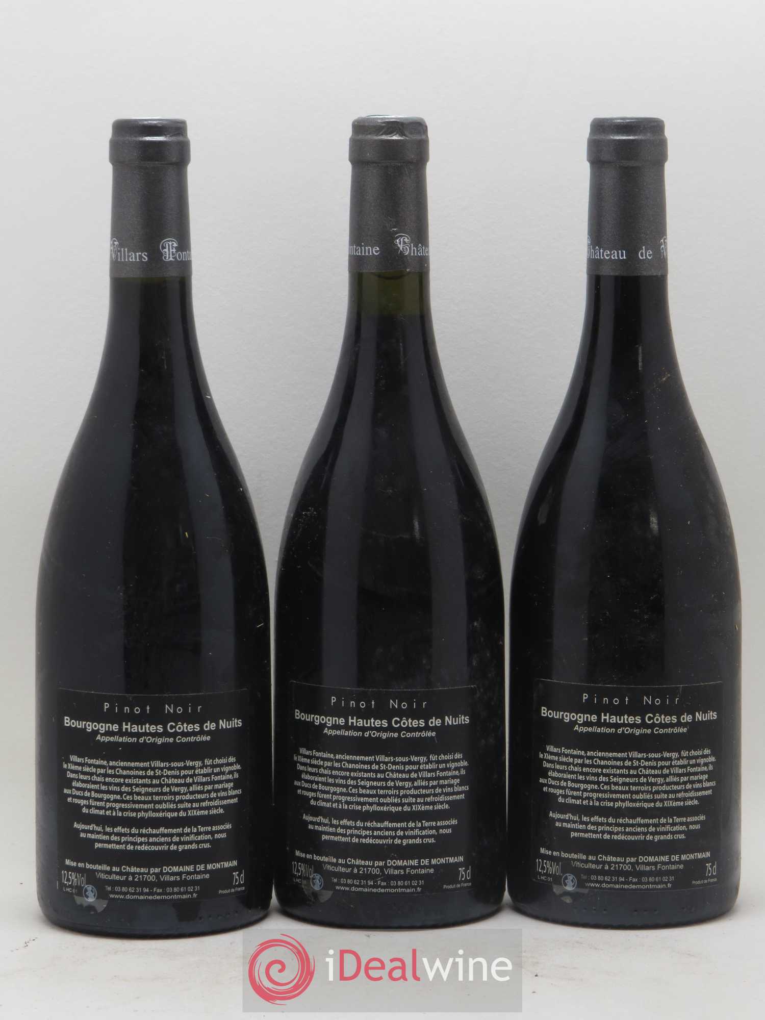 Hautes-Côtes de Nuits Villars Fontaine Les Genévrières (sans prix de réserve) 1998 - Posten von 3 Flaschen - 1