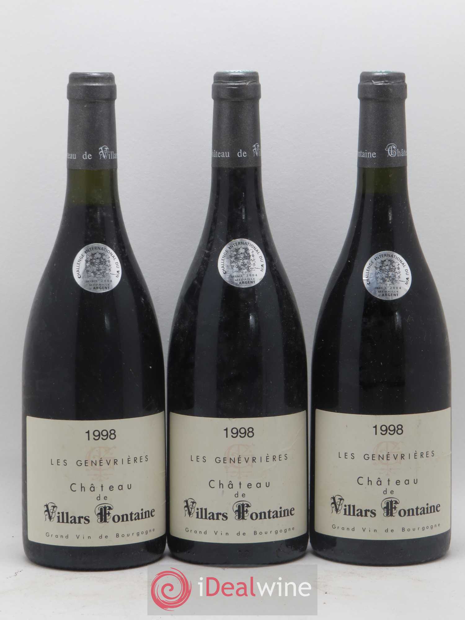 Hautes-Côtes de Nuits Villars Fontaine Les Genévrières 1998 - Posten von 3 Flaschen - 0