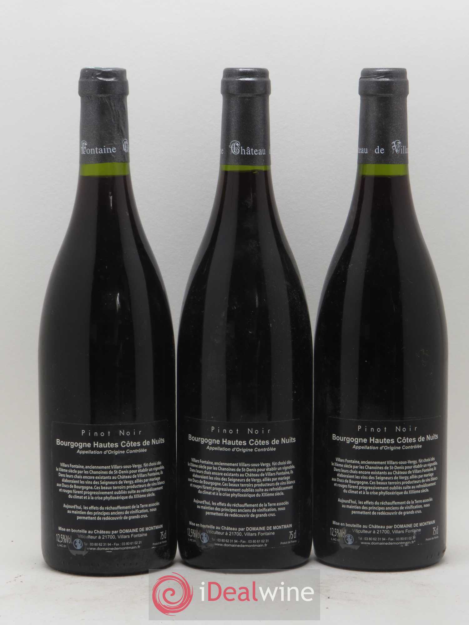 Hautes-Côtes de Nuits Villars Fontaine Le Haute Côte 1998 - Posten von 3 Flaschen - 1