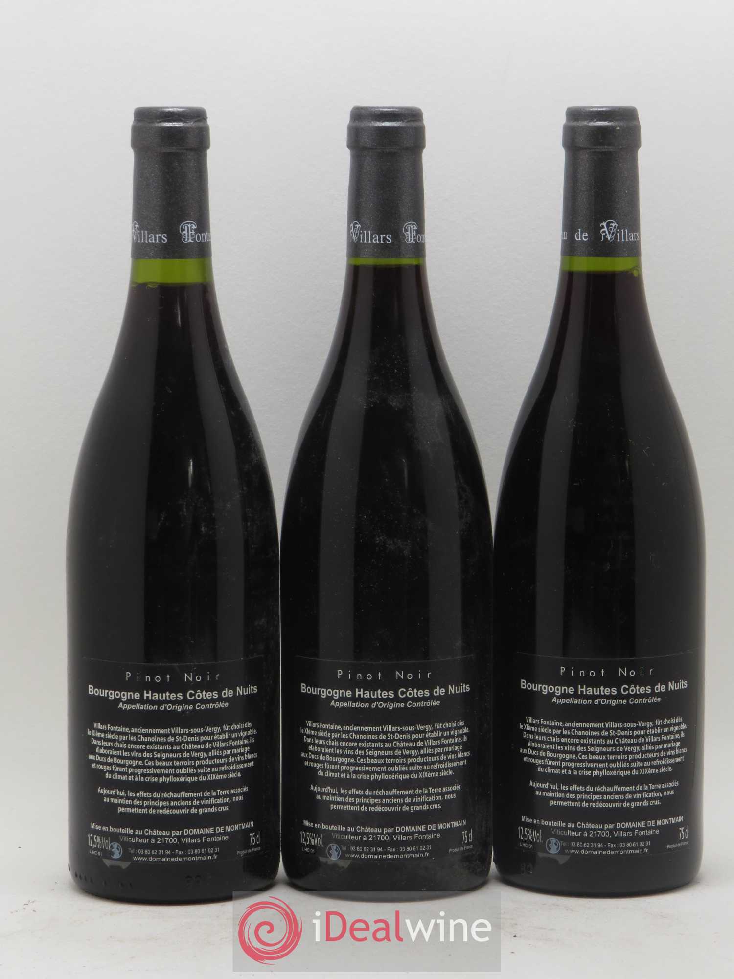 Hautes-Côtes de Nuits Villars Fontaine Le Haute Côte 1998 - Posten von 3 Flaschen - 1