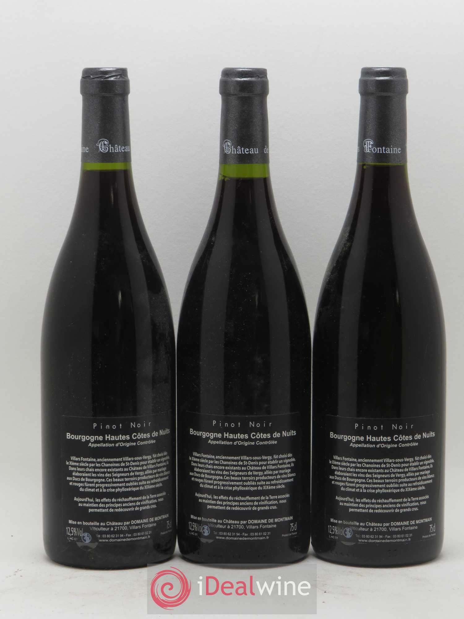 Hautes-Côtes de Nuits Villars Fontaine Le Haute Côte 1998 - Posten von 3 Flaschen - 1