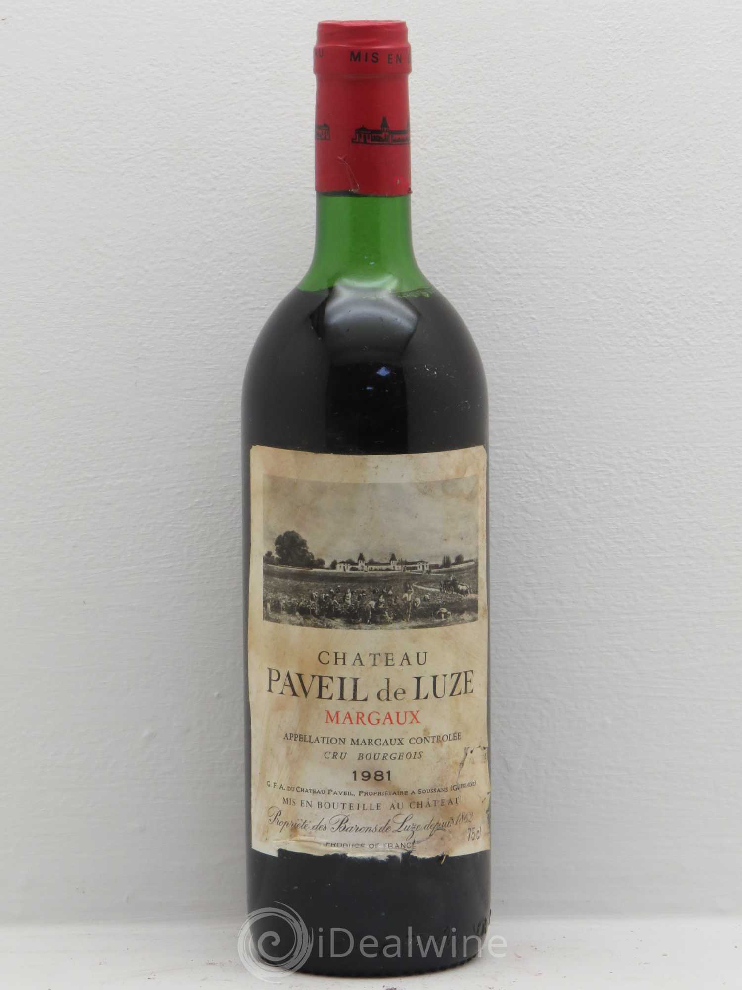 Château Paveil de Luze Cru Bourgeois 1981 - Lot de 6 bouteilles - 0