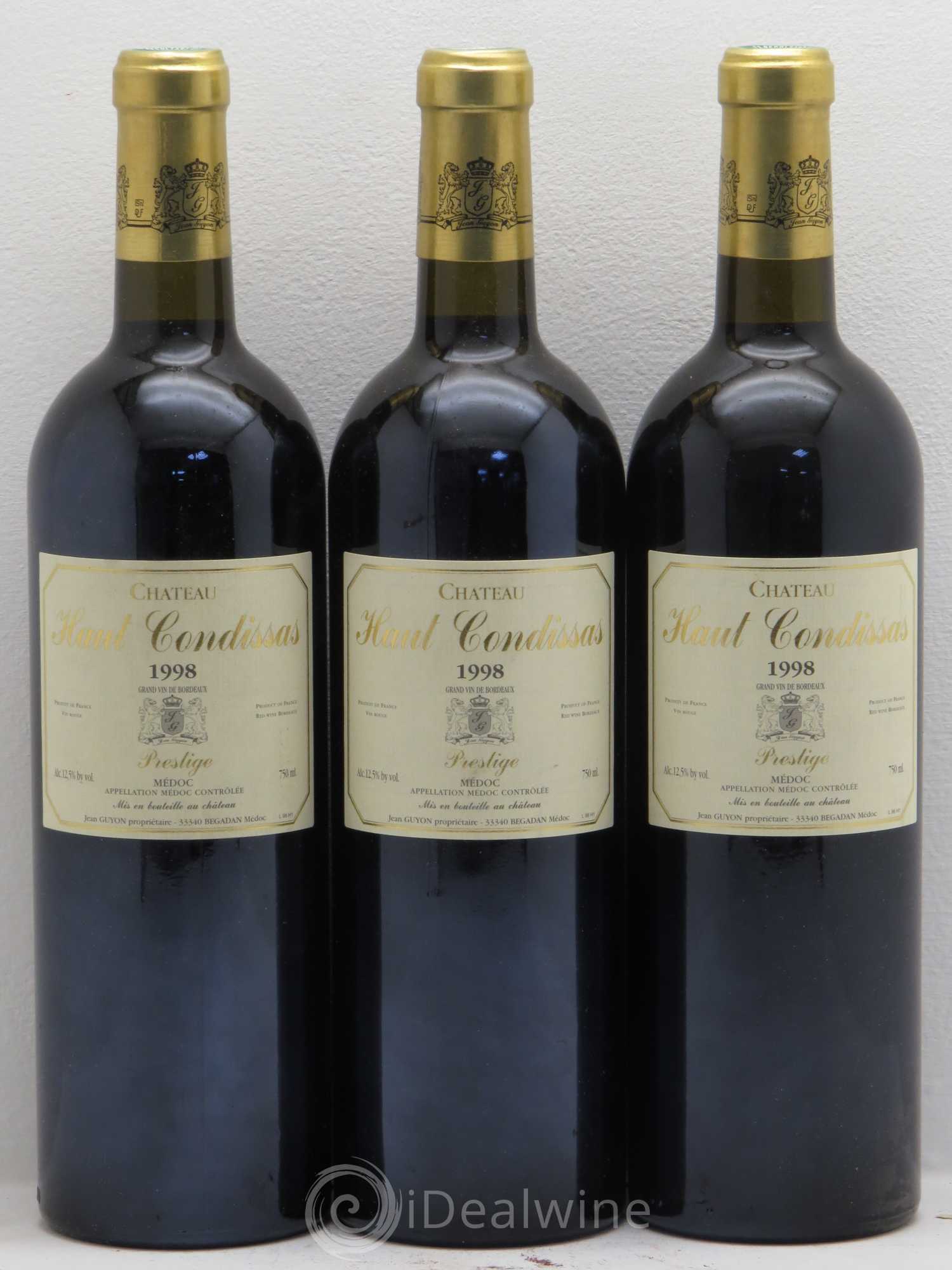 Haut-Condissas 1998 - Lot de 3 bouteilles - 0