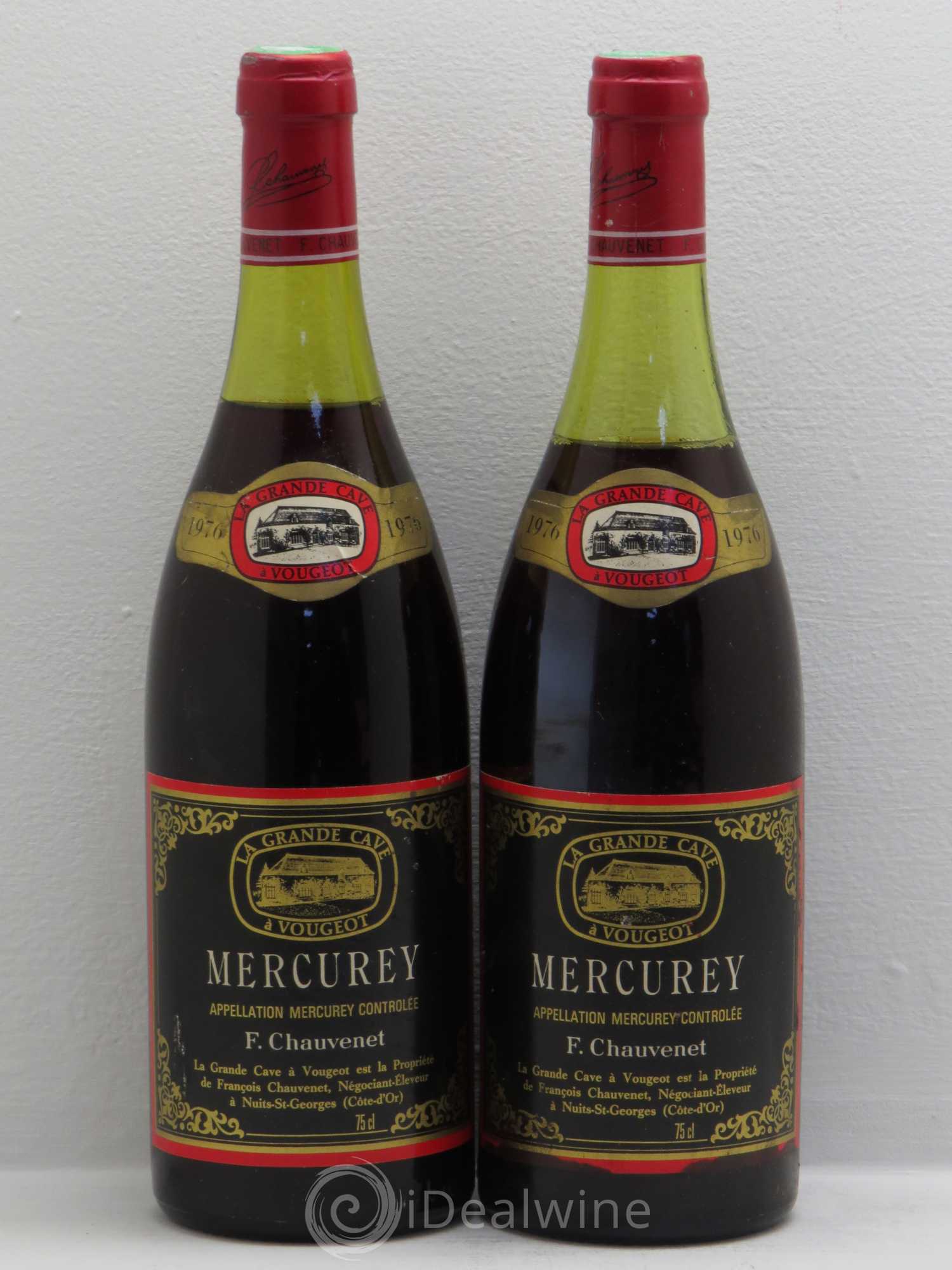 Mercurey François Chauvenet (Caps négoce) (sans prix de réserve) 1976 - Posten von 2 Flaschen - 0