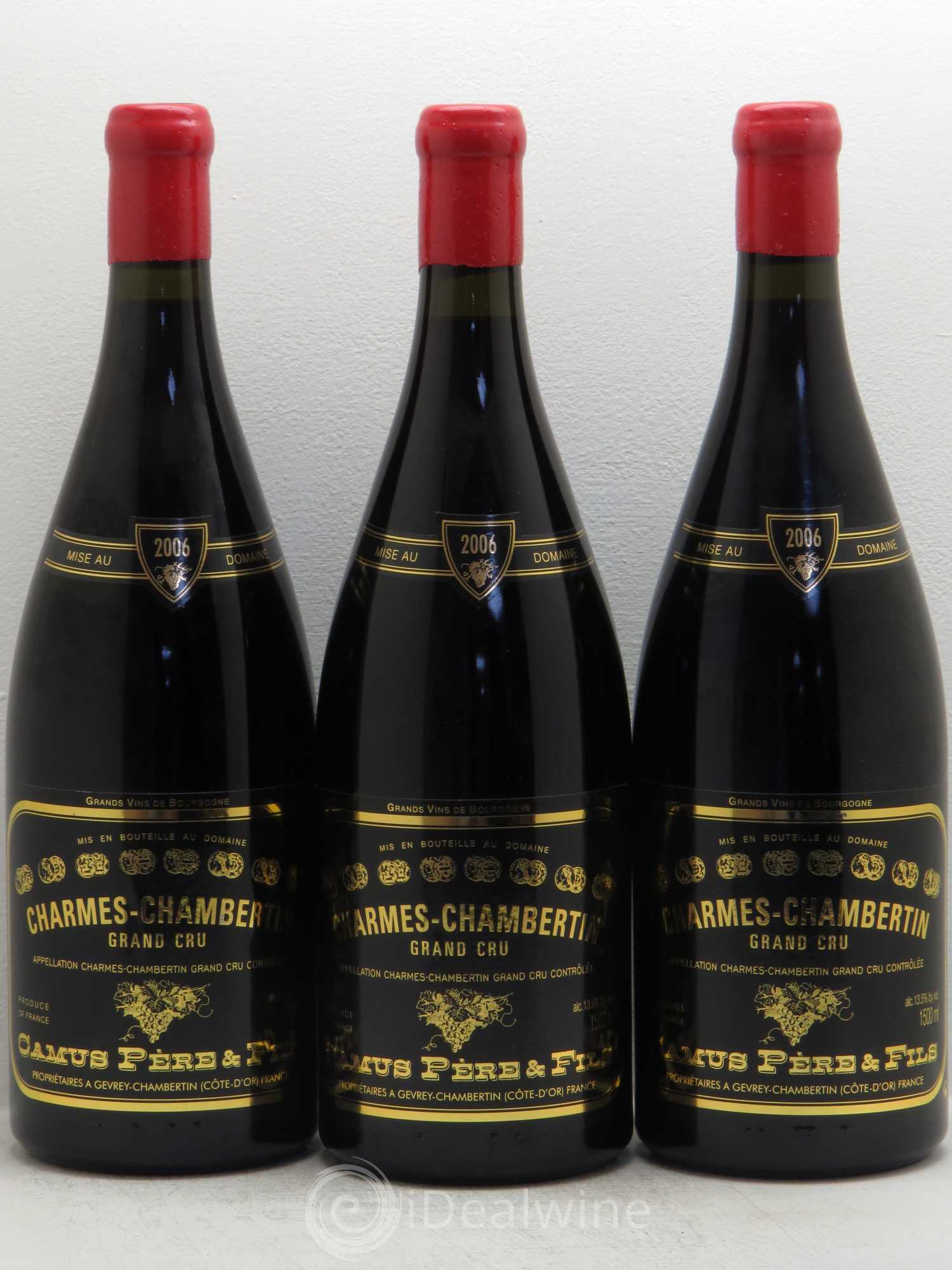 Charmes-Chambertin Grand Cru Camus Père et Fils (Domaine) 2006 - Lot de 3 magnums - 0