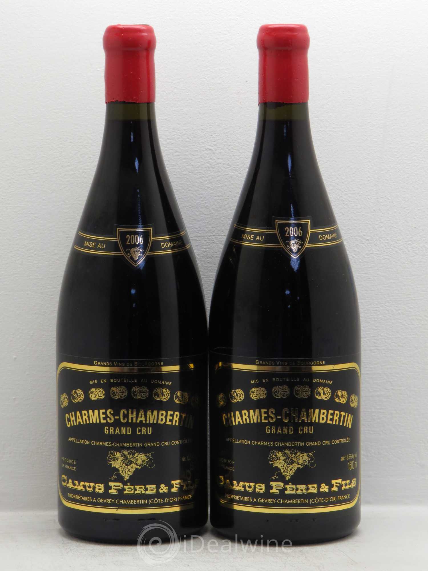 Charmes-Chambertin Grand Cru Camus Père et Fils (Domaine) 2006 - Lot de 2 magnums - 0