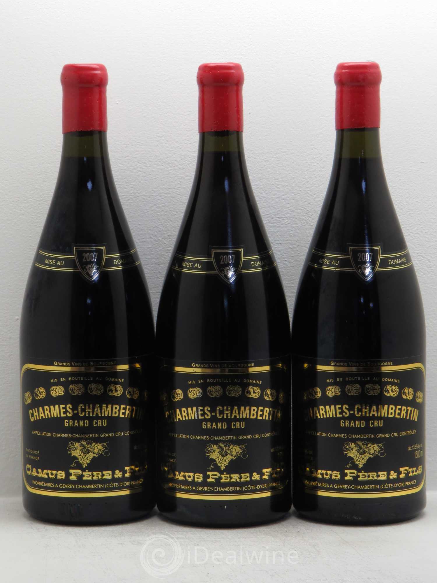 Charmes-Chambertin Grand Cru Camus Père et Fils (Domaine) 2007 - Lot de 3 magnums - 0