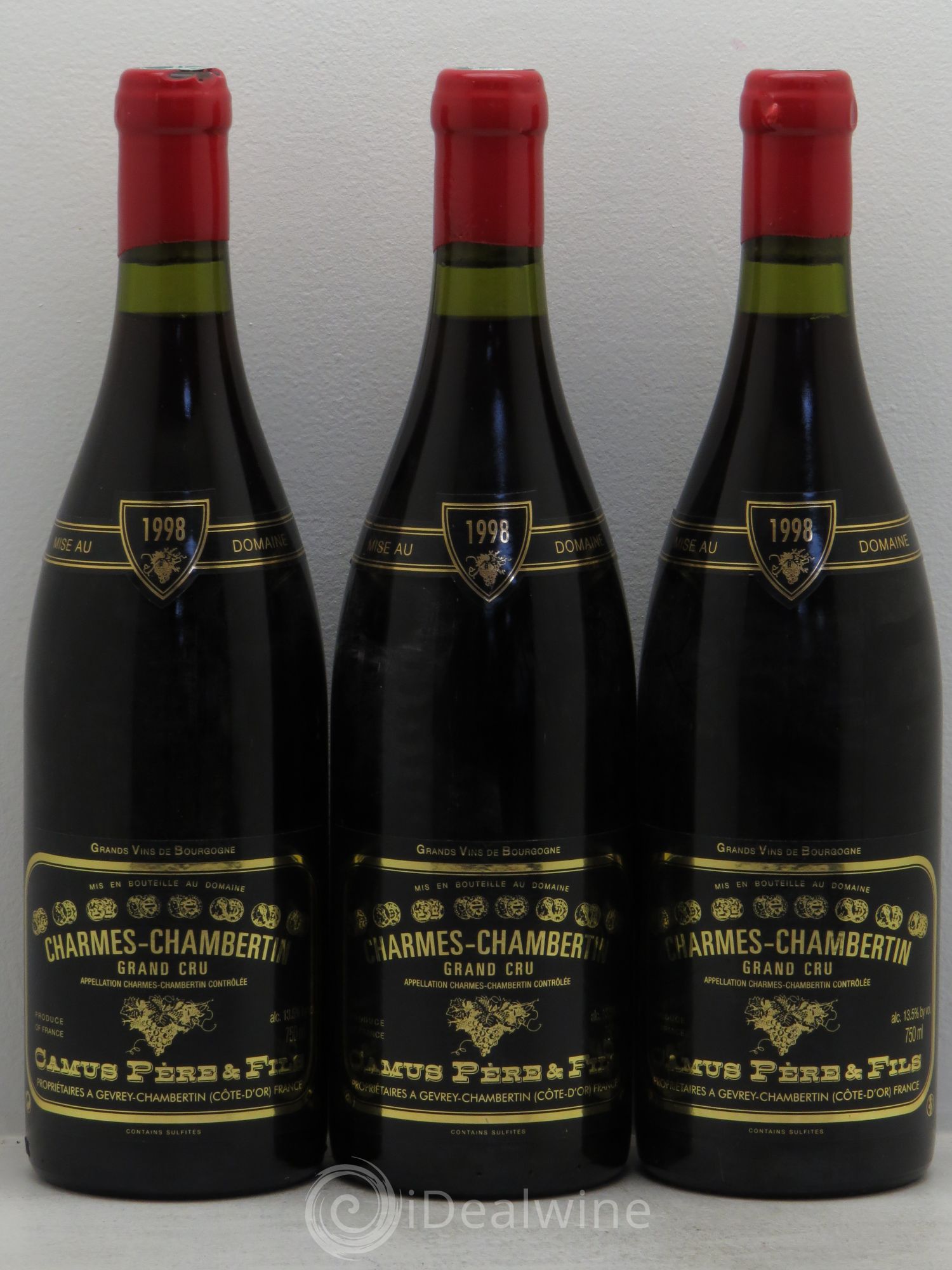 Charmes-Chambertin Grand Cru 1998 - Lot de 3 bouteilles - 0