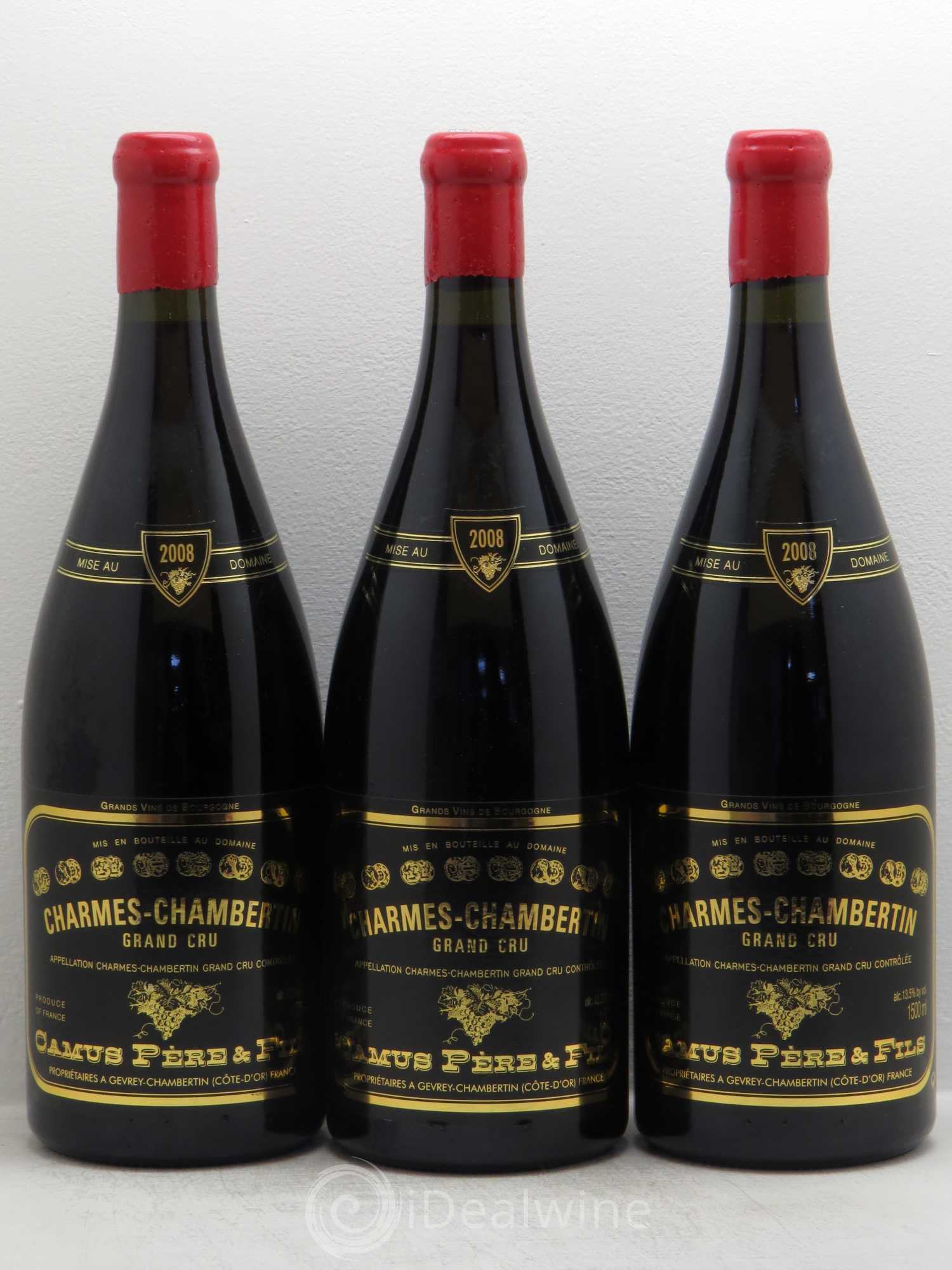 Charmes-Chambertin Grand Cru Camus Père et Fils (Domaine) 2008 - Lot de 3 magnums - 0
