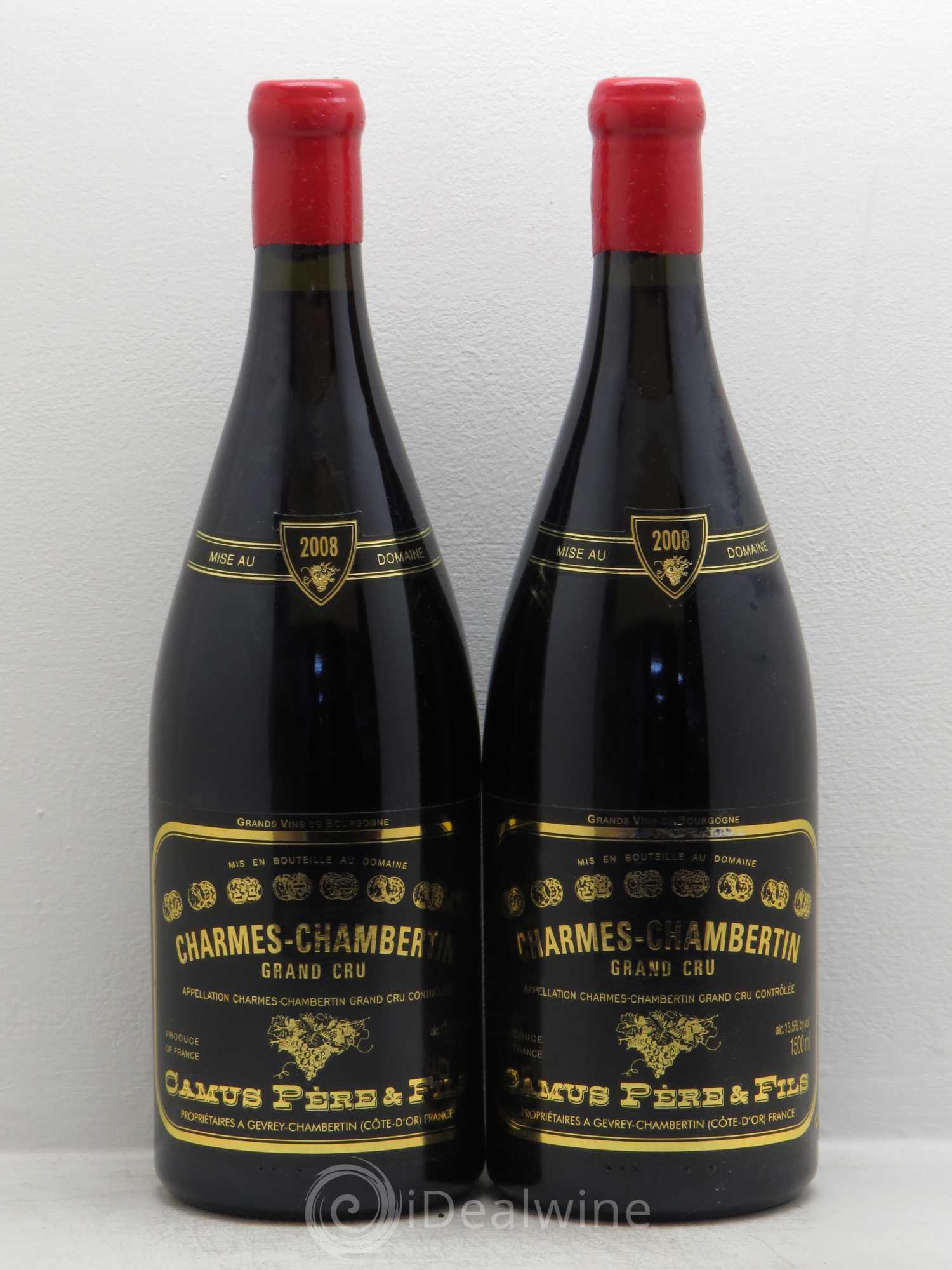 Charmes-Chambertin Grand Cru Camus Père et Fils (Domaine) 2008 - Lot de 2 magnums - 0