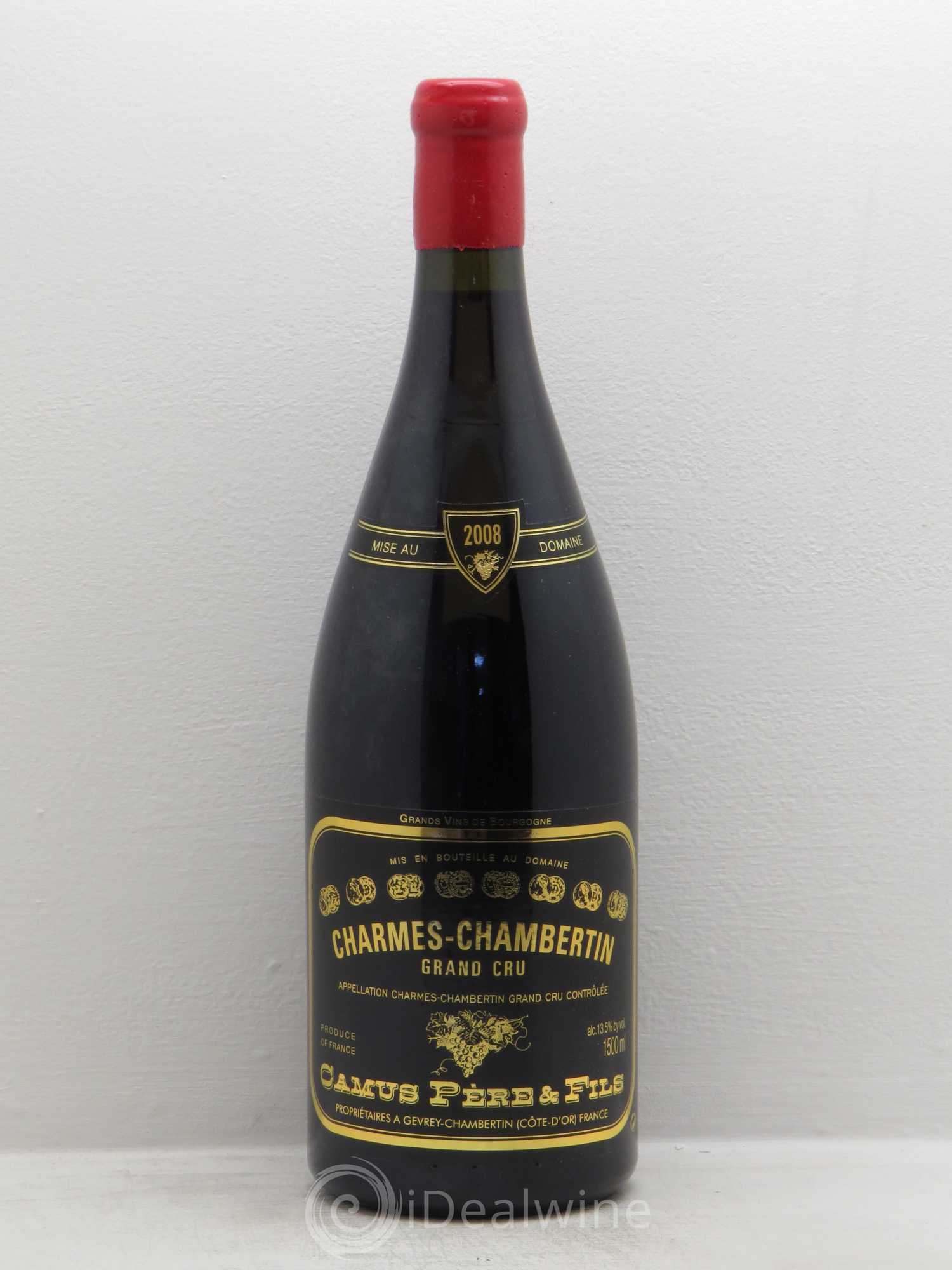 Charmes-Chambertin Grand Cru Camus Père et Fils (Domaine) 2008 - Lot de 1 magnum - 0