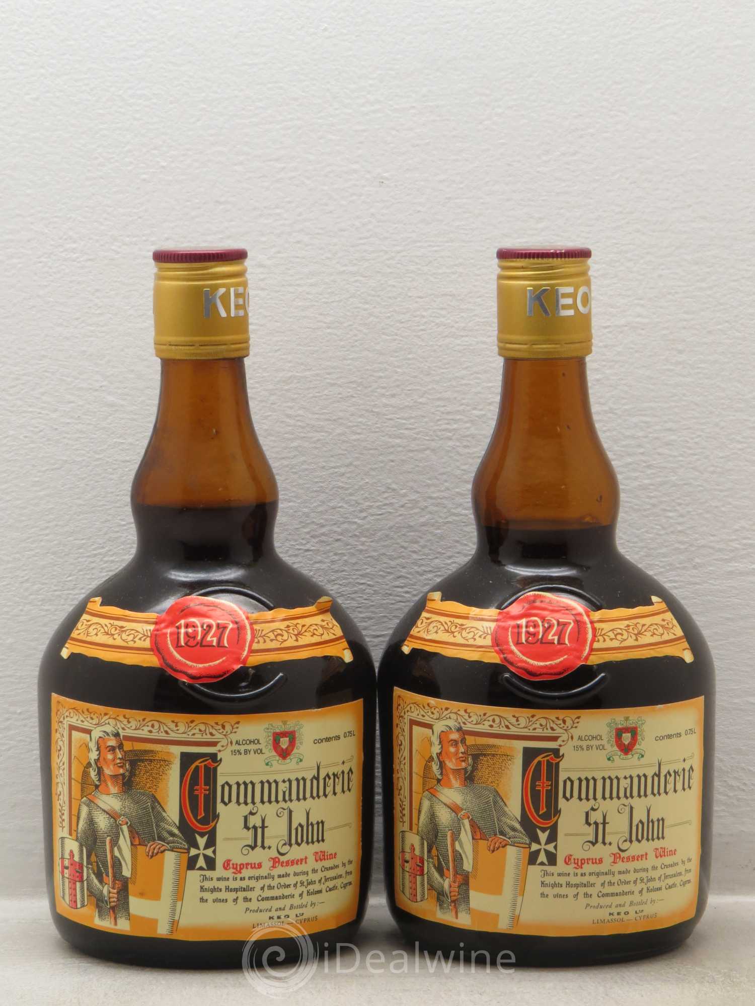 Madère Chypre Commanderie Saint John Solera 1927 - Posten von 2 Flaschen - 0
