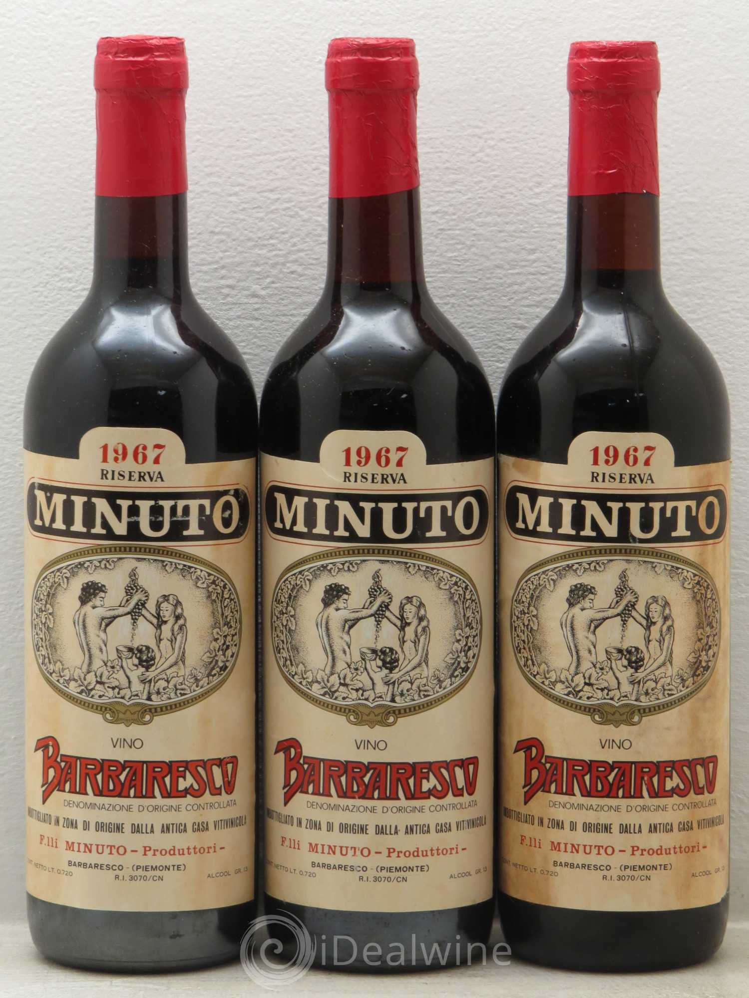 Barbaresco DOCG Riserva Paul Minuto 1967 - Posten von 3 Flaschen - 0
