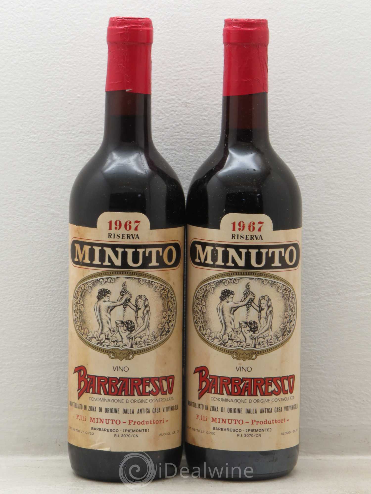 Barbaresco DOCG Riserva Paul Minuto 1967 - Lot de 2 bouteilles - 0