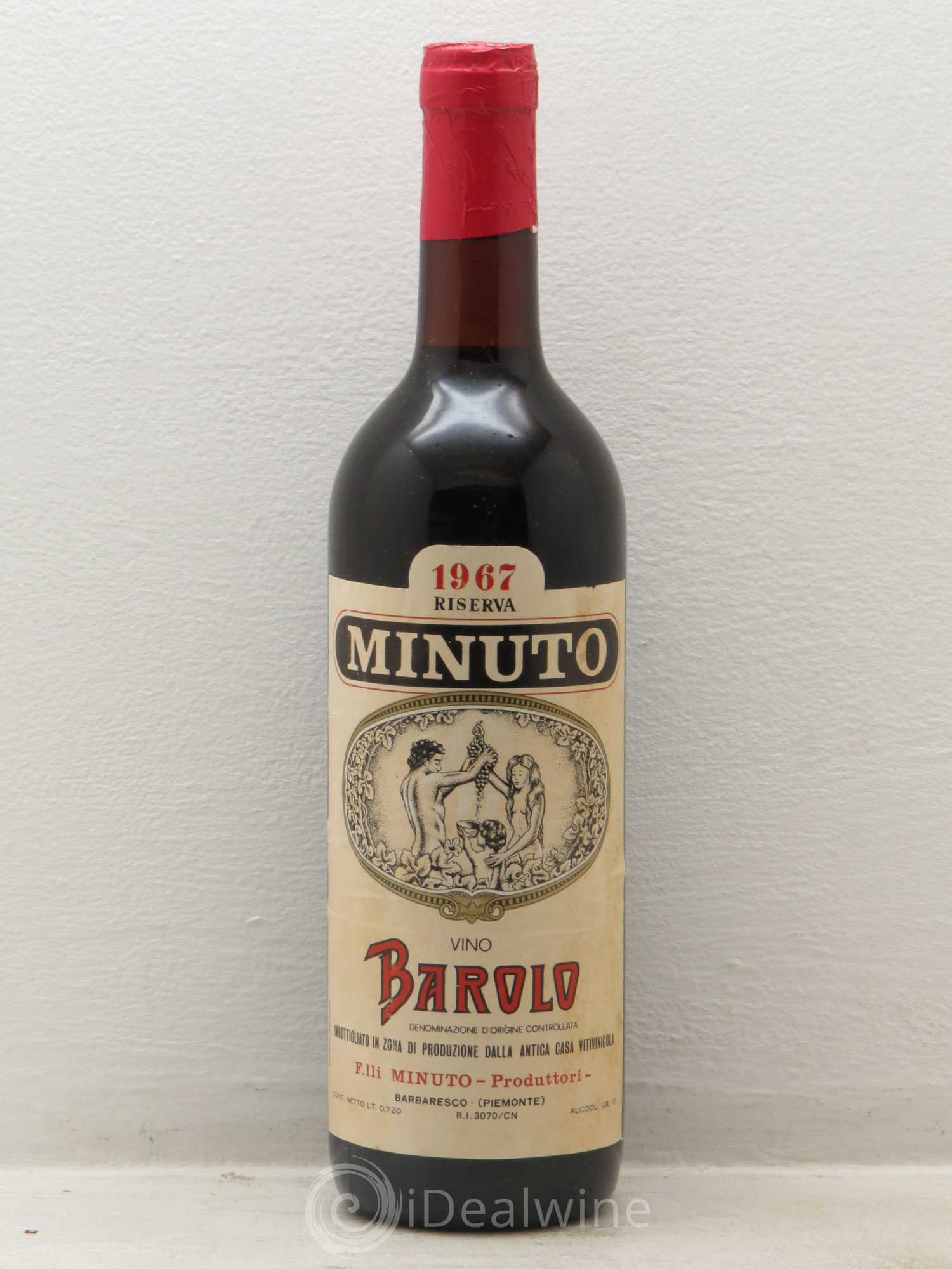 Barolo Riserva Paul Minuto 1967 - Lot de 1 bouteille - 0