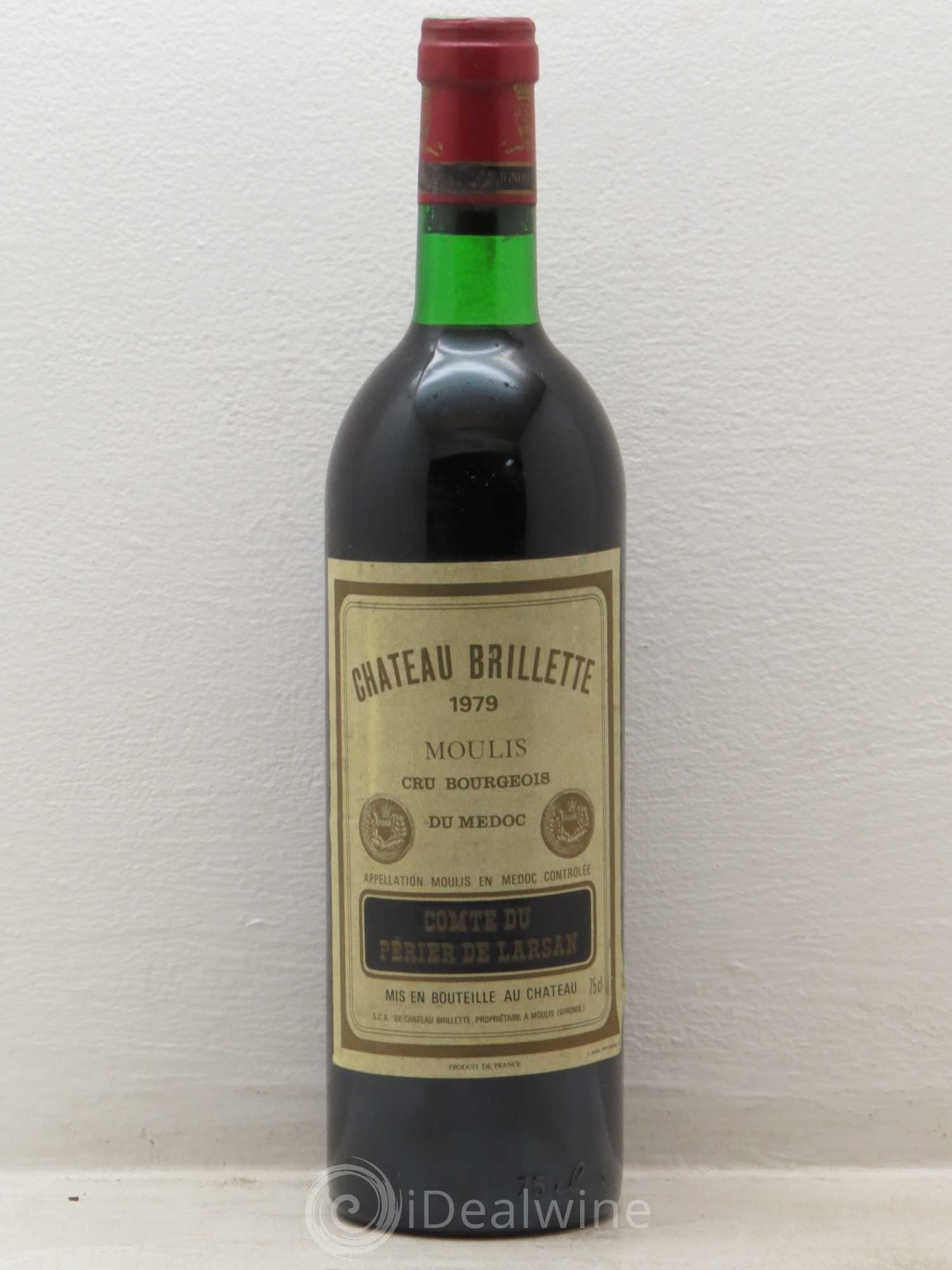 Château Brillette Cru Bourgeois 1979 - Lot de 1 bouteille - 0