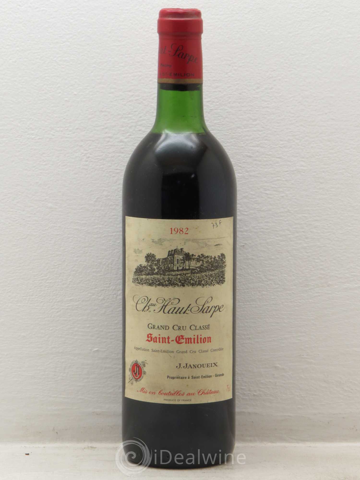 Château Haut Sarpe Grand Cru Classé 1982 - Lot de 1 bouteille - 0