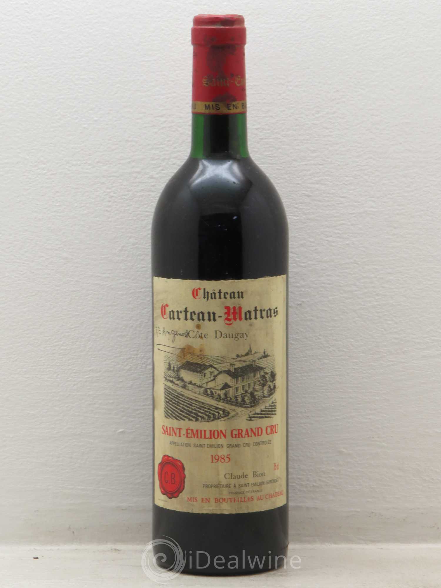 Saint-Émilion Château Carteau-Matras 1985 - Posten von 1 Flasche - 0
