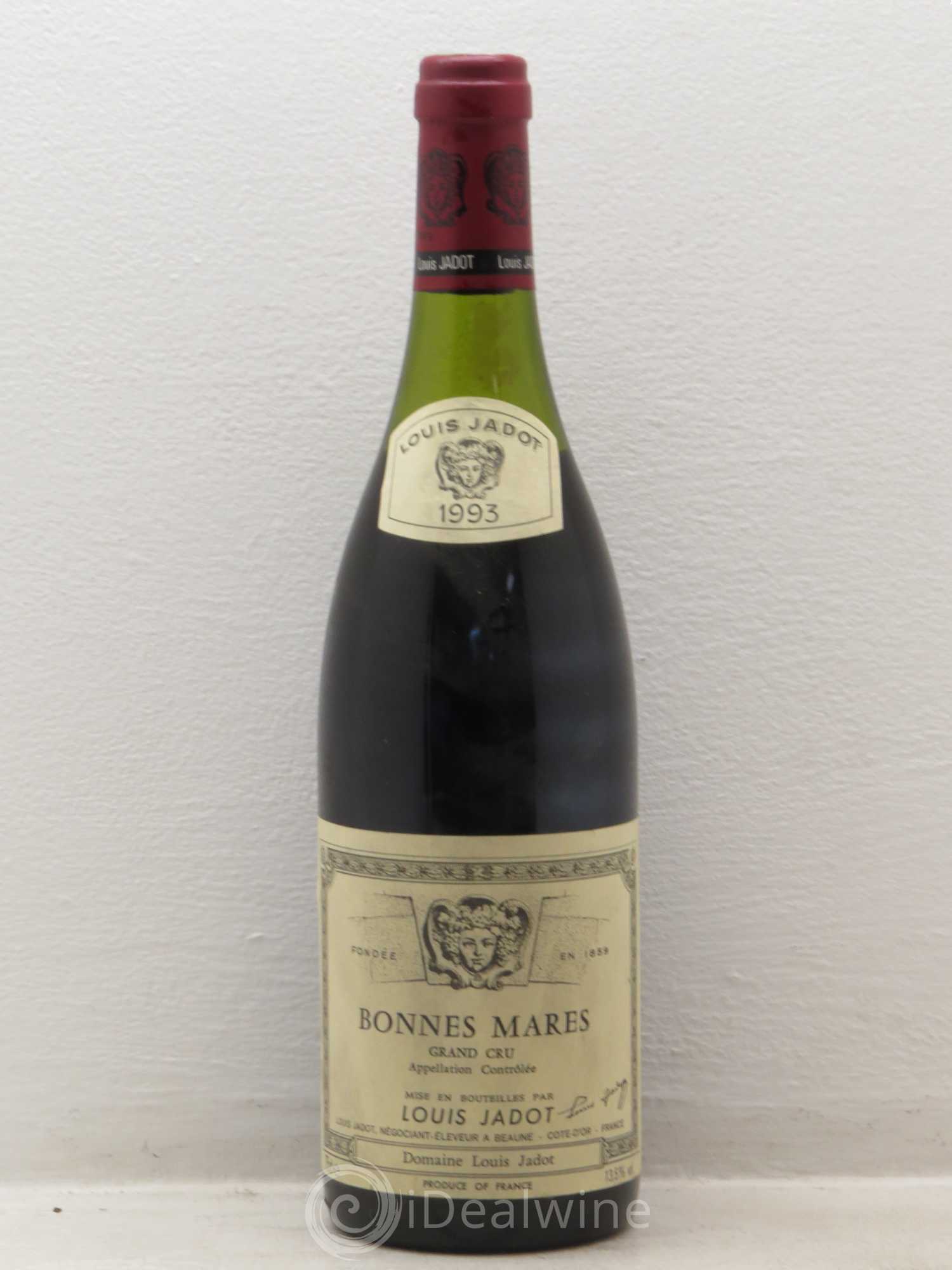 Bonnes-Mares Grand Cru Domaine Louis Jadot 1993 - Lot de 1 bouteille - 0