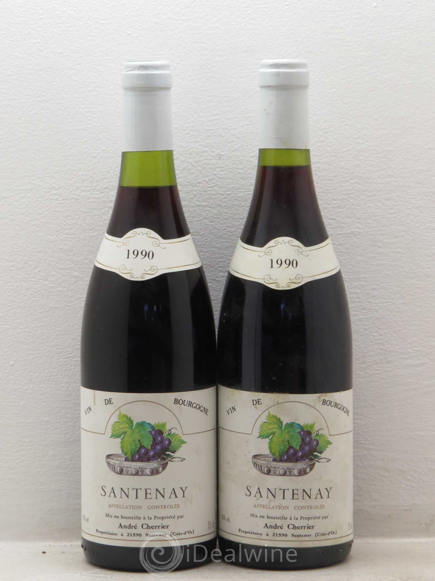 Santenay Domaine Cherrier 1990 - Posten von 2 Flaschen - 0