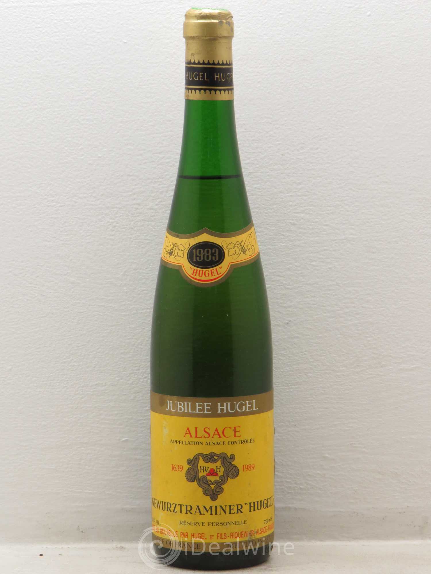 Gewurztraminer Réserve Personnelle Jubilee Hugel (Domaine) 1983 - Lot de 1 bouteille - 0