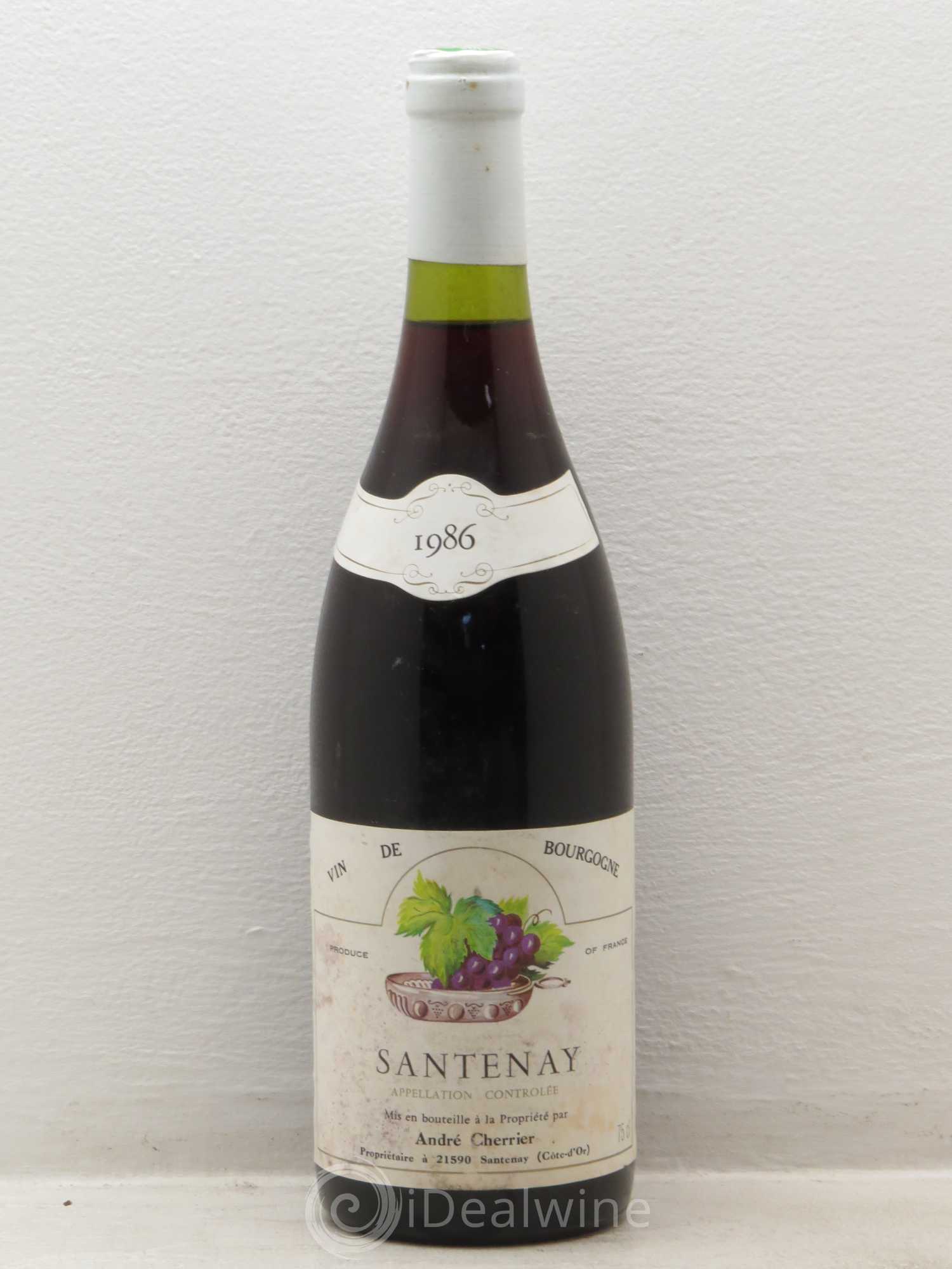 Santenay Domaine Cherrier 1986 - Posten von 1 Flasche - 0