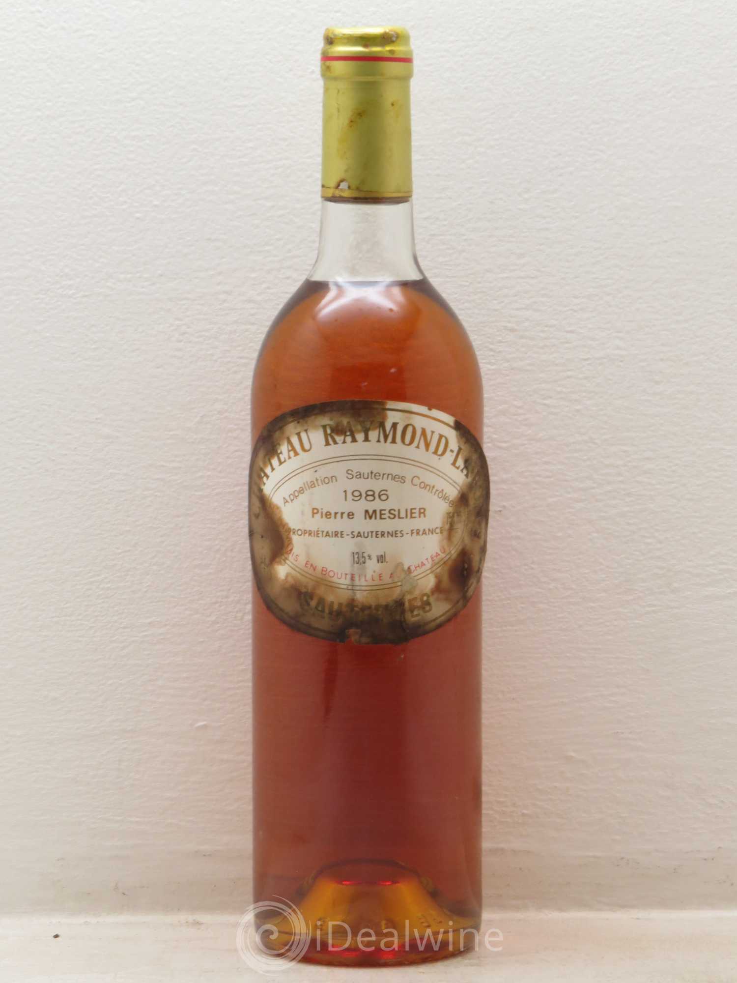 Château Raymond Lafon 1986 - Lot de 1 bouteille - 0