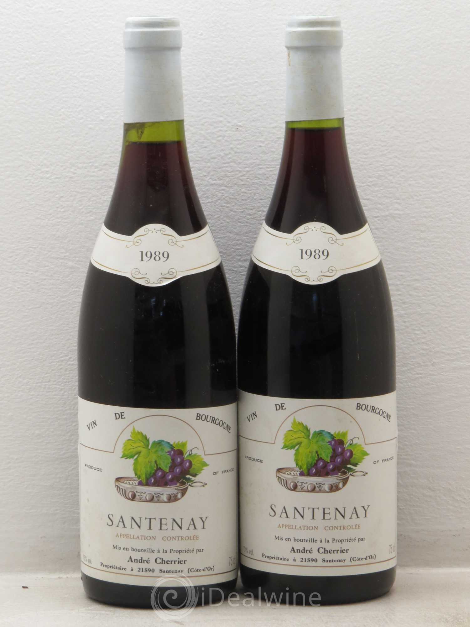 Santenay Domaine Cherrier 1989 - Posten von 2 Flaschen - 0